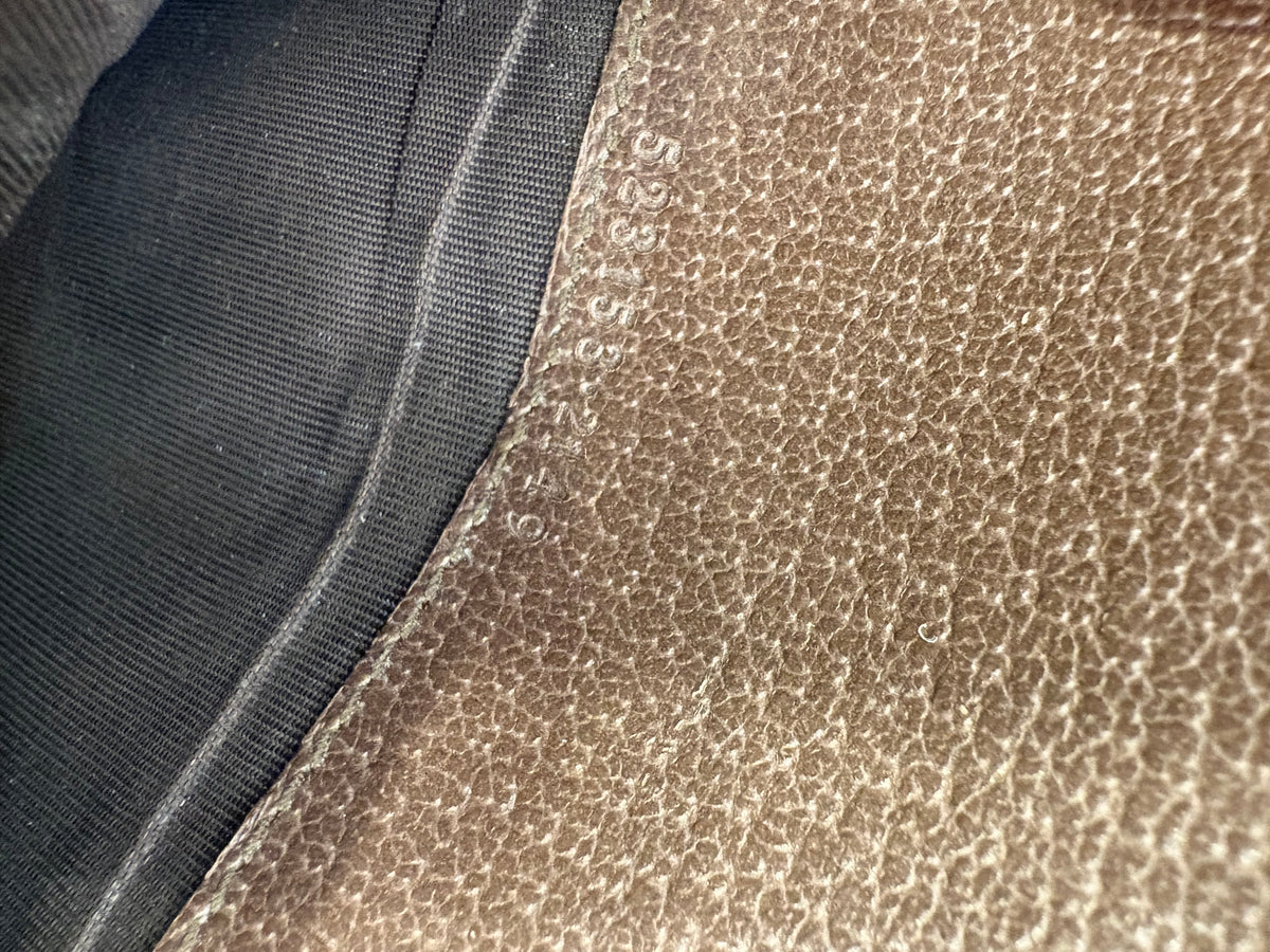 Portafoglio Continental Ophidia Gucci in Tessuto Canvas GG Supreme con Nastro Web