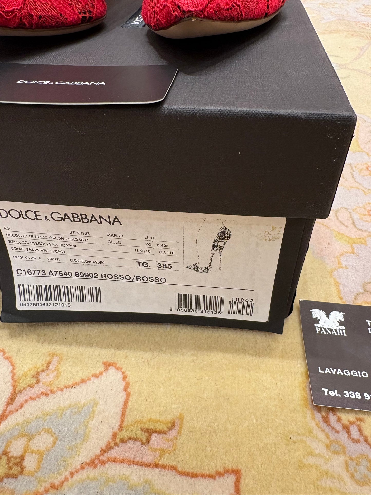 Dolce Gabbana décolleté in pizzo 38.5