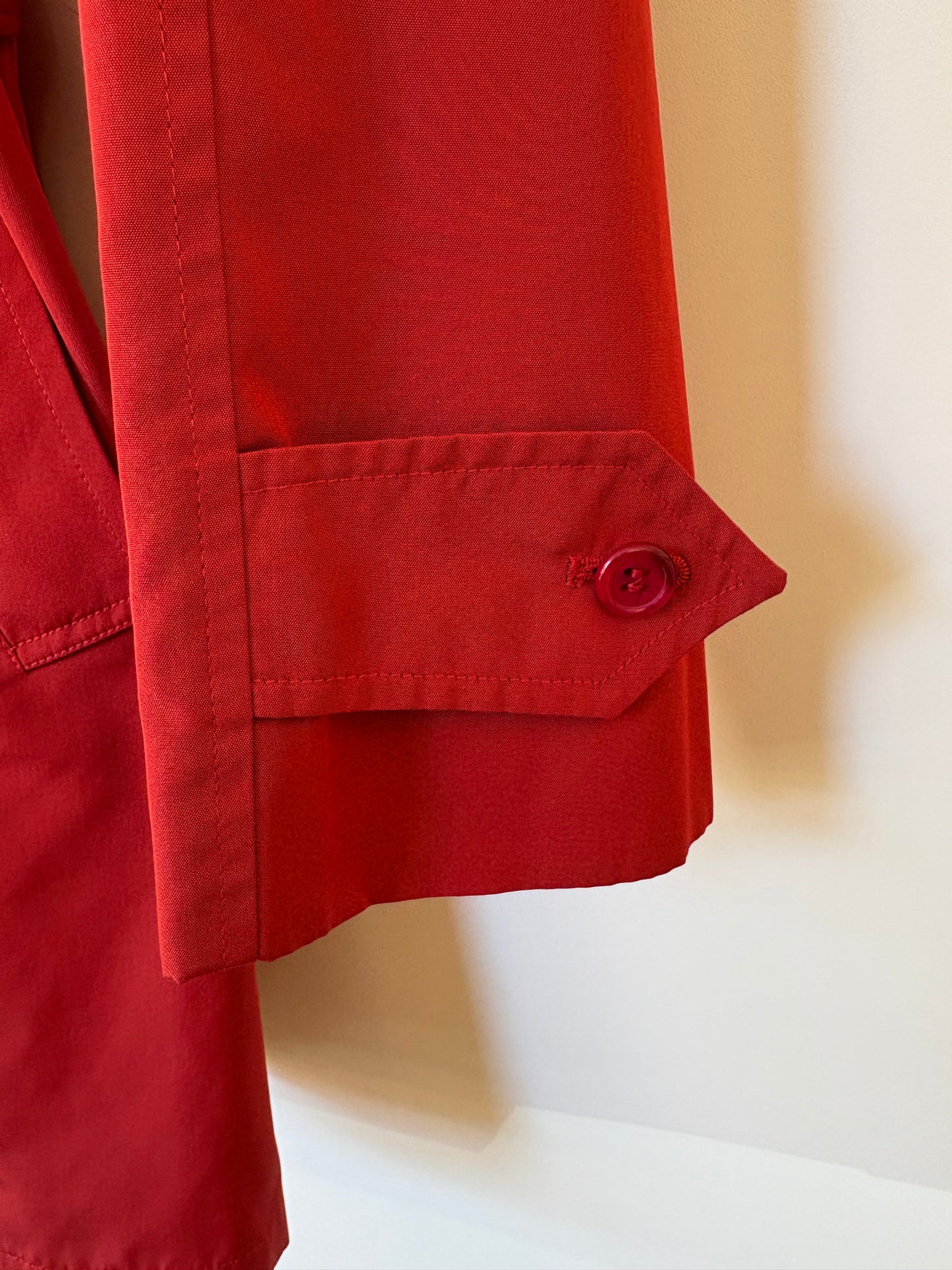 Burberry trench tecnico sfoderato  rosso