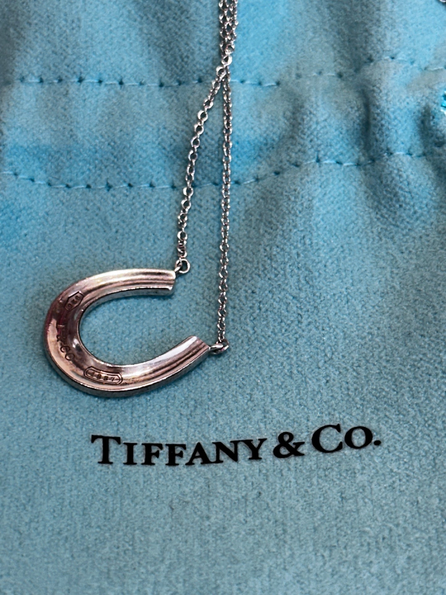 Tiffany & Co. Collana in argento e ciondolo ferro di cavallo