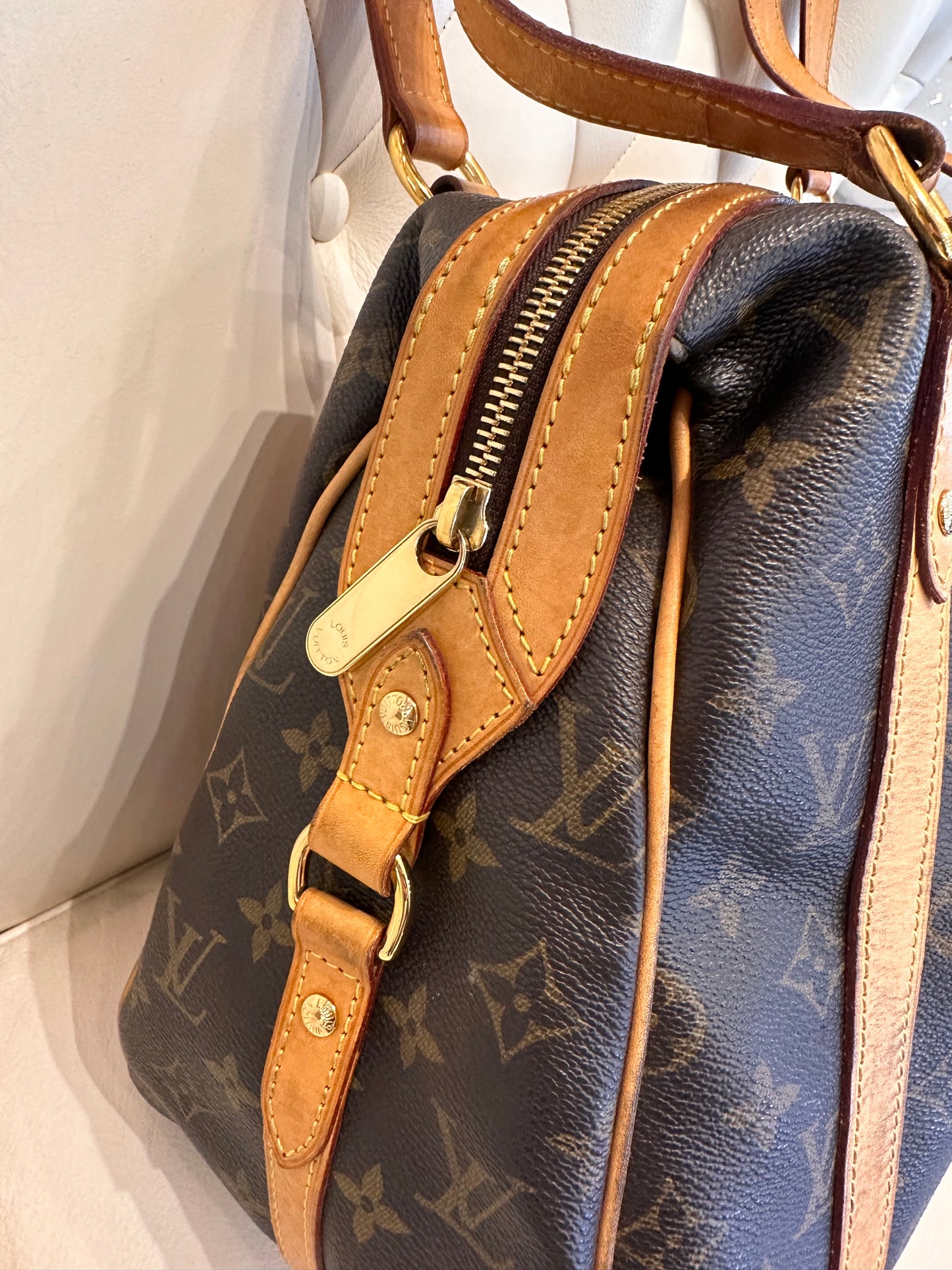 Louis Vuitton Stresa GM borsa monogram e pelle