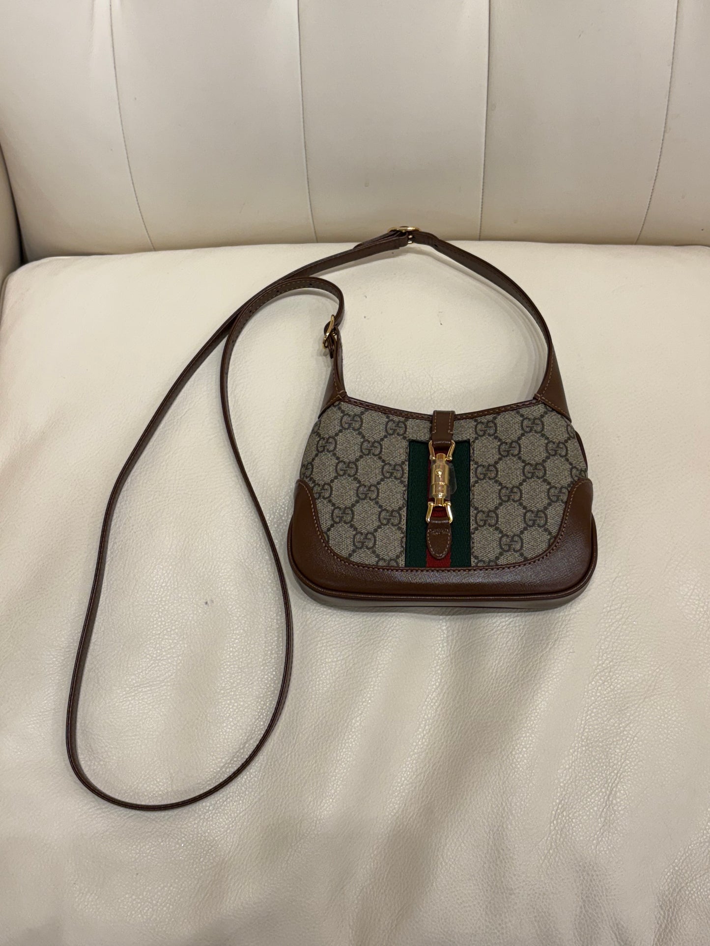 Gucci Jackie 1961 mini in canvas GG nuova