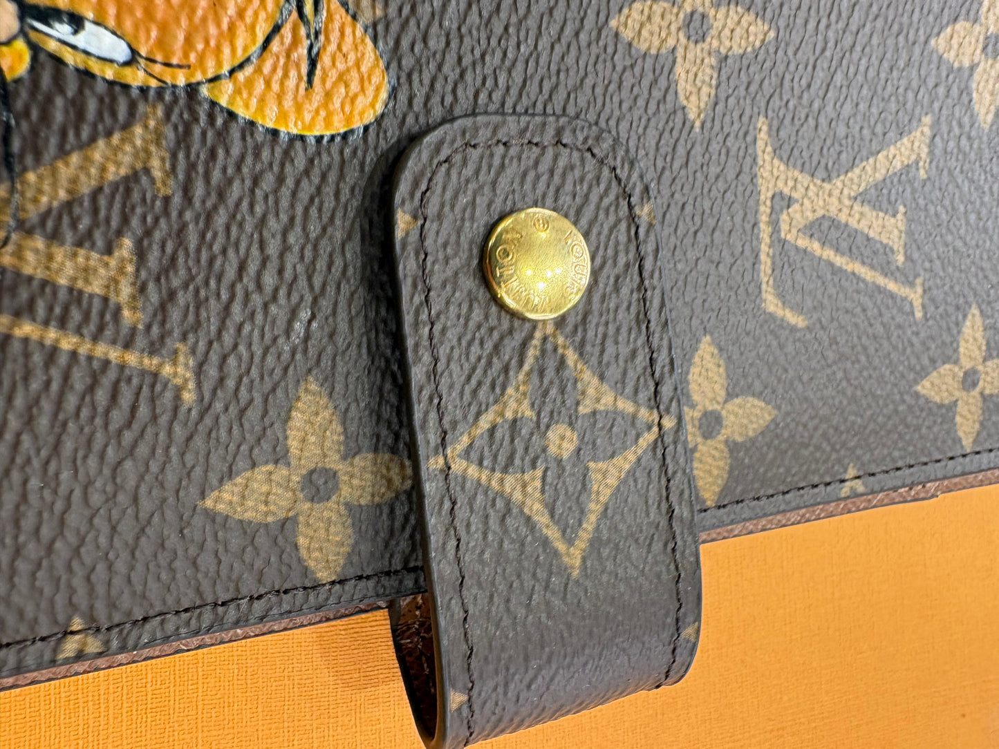 Louis Vuitton Copertina Agenda MM Monogram Custom Tom & Jerry . Nuovo