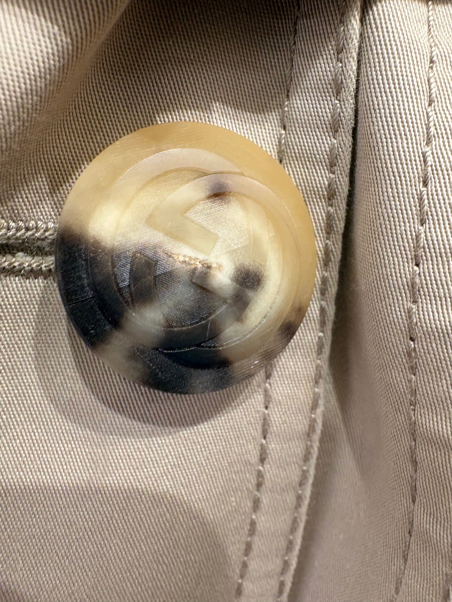 Gucci trench sfoderato S dettagli bamboo