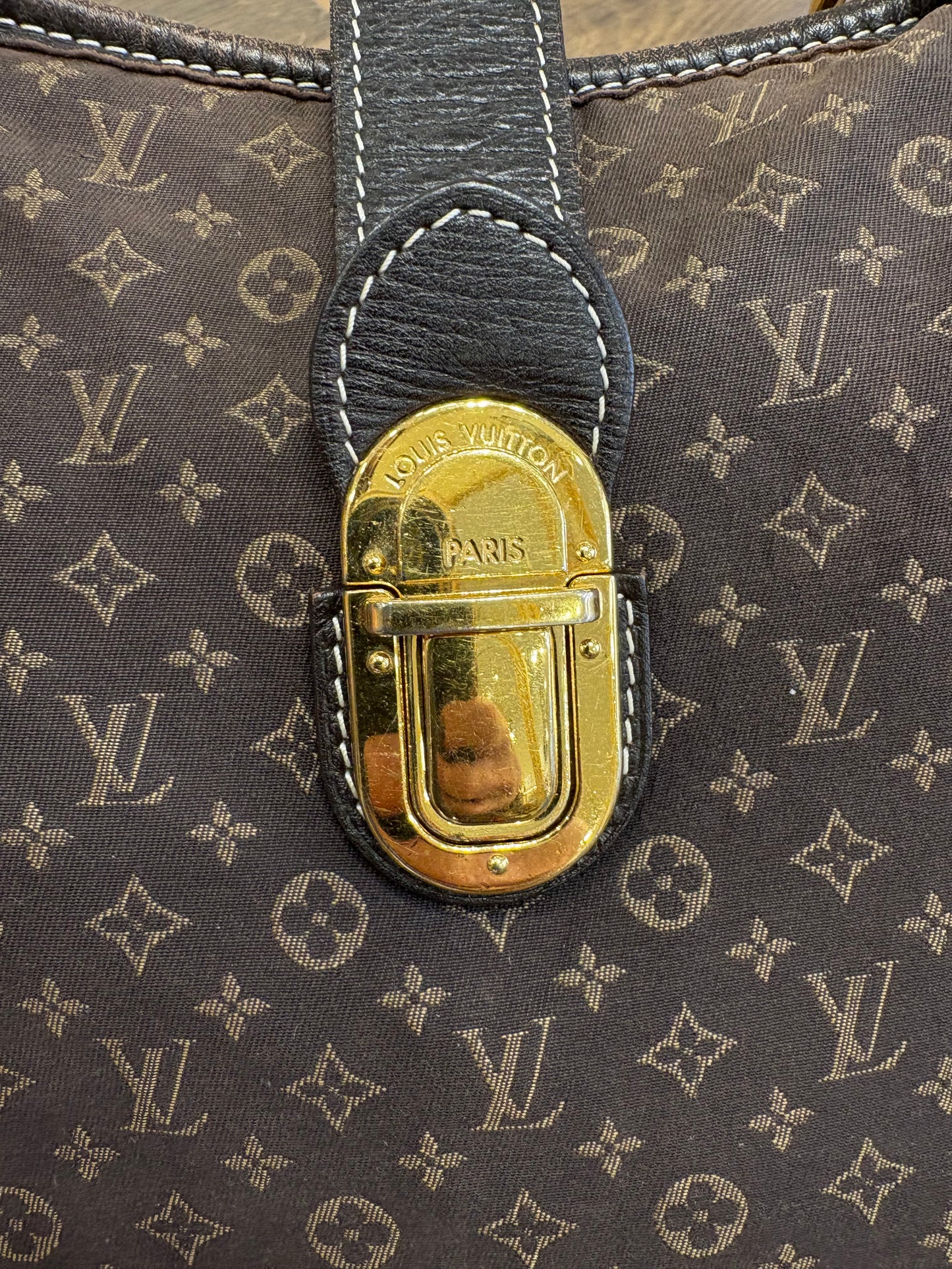 Louis Vuitton Monogram Idylle Elegie in tela marrone con finiture in pelle