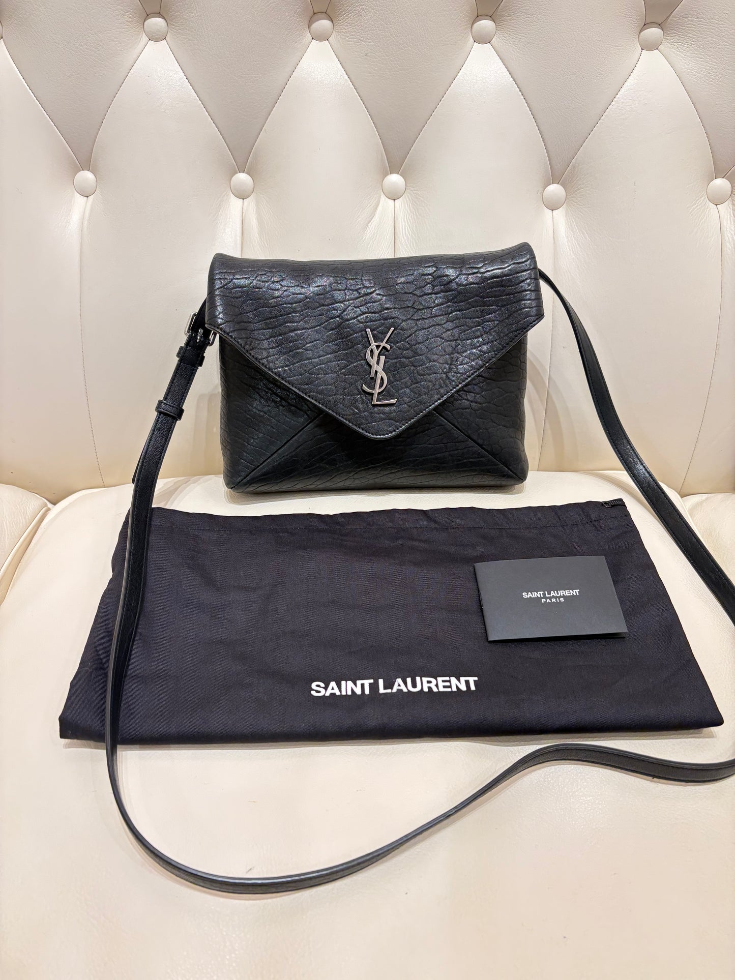 Ysl Messenger Envelople Cassandra in pelle di agnello