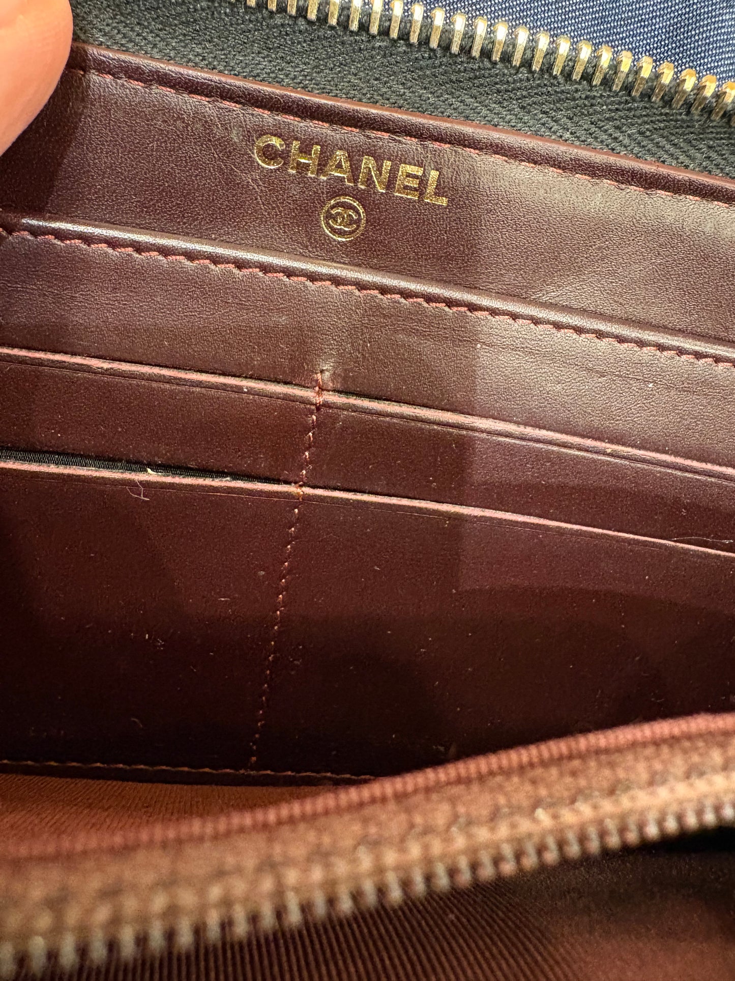 Chanel Portafoglio  Timeless in Pelle Caviar e Oro