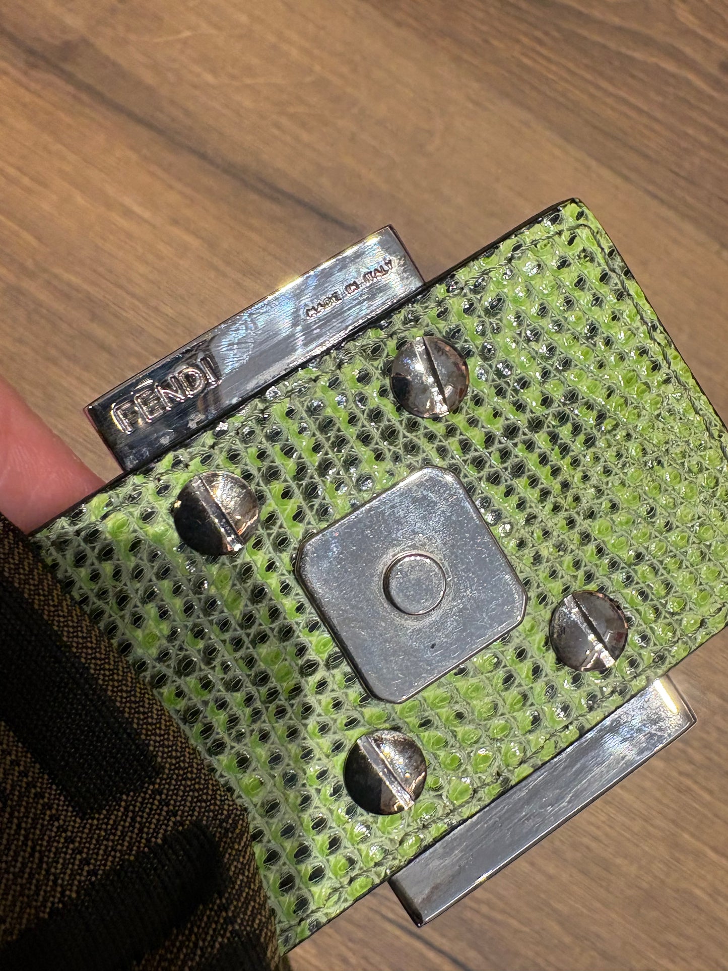 Fendi Zucca Floral Beaded Baguette Bag (Edizione Limitata Vintage, anni 2000)