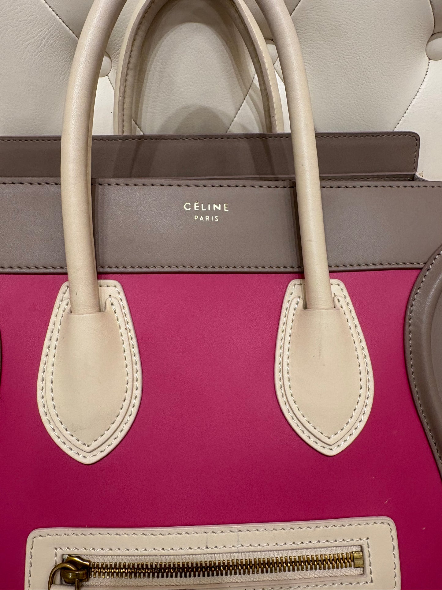 Céline Phantom tricolor in pelle