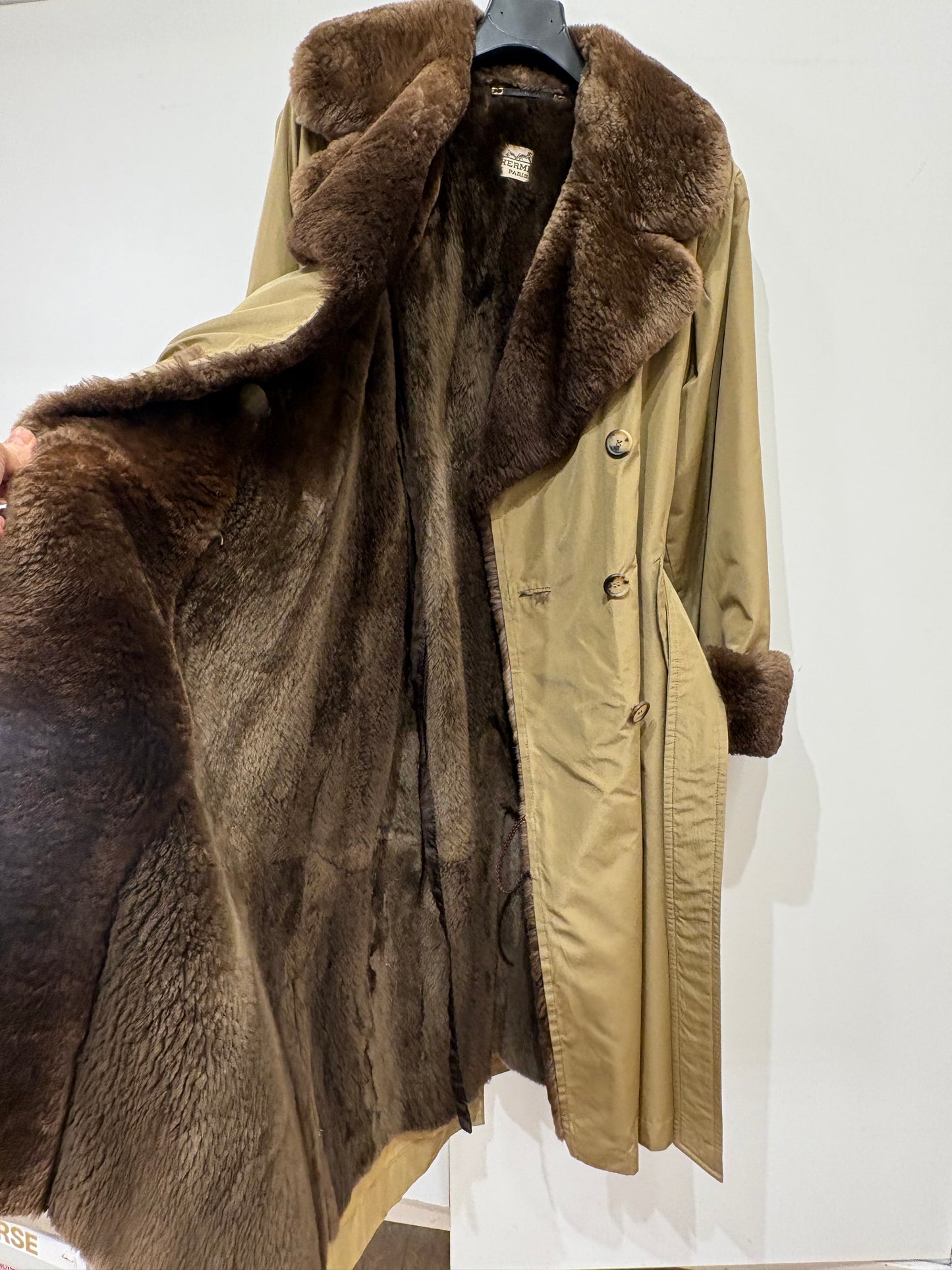 Hermès Fur Trench Coat