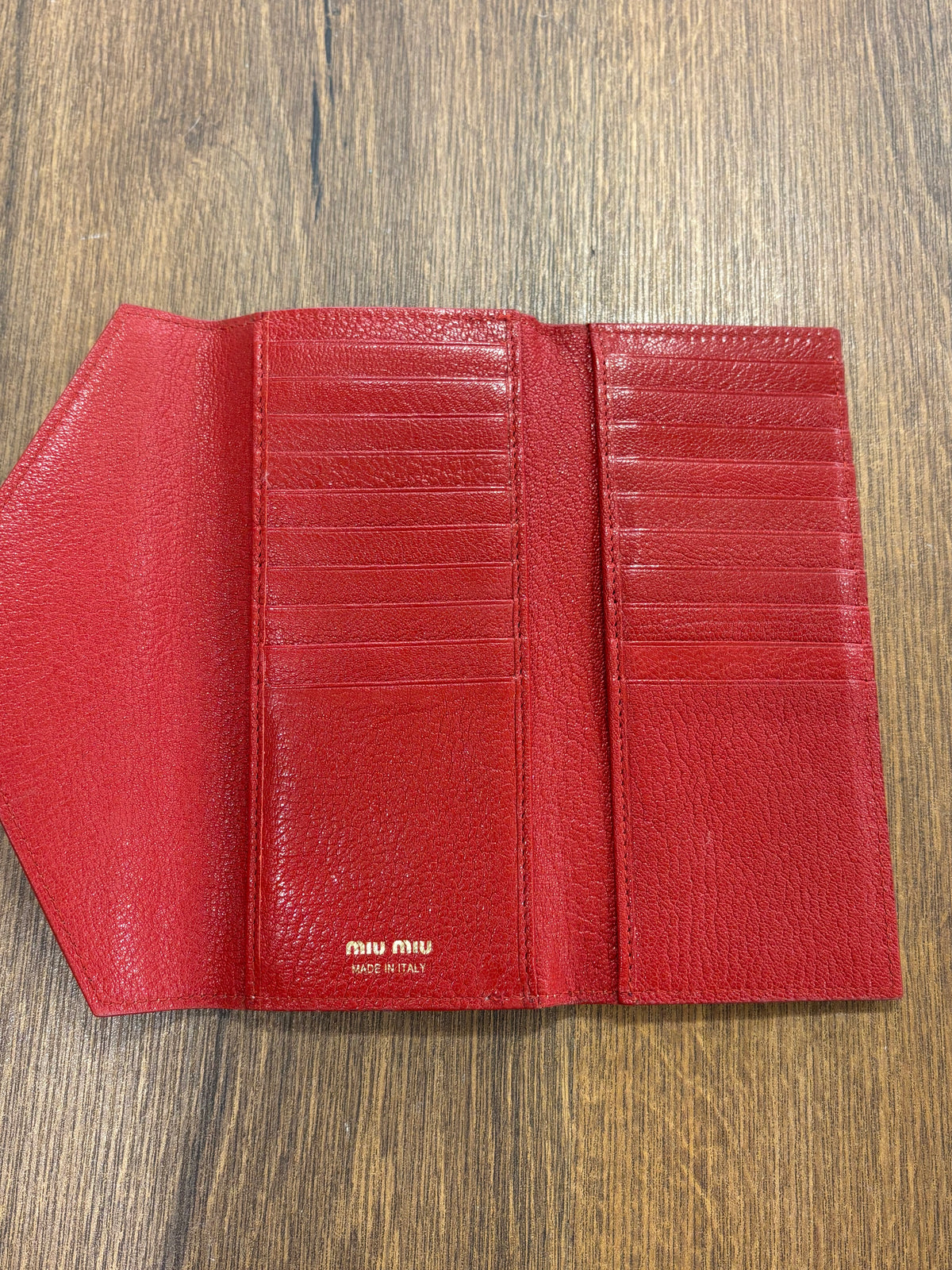 Miu Miu portafoglio in pelle rosa