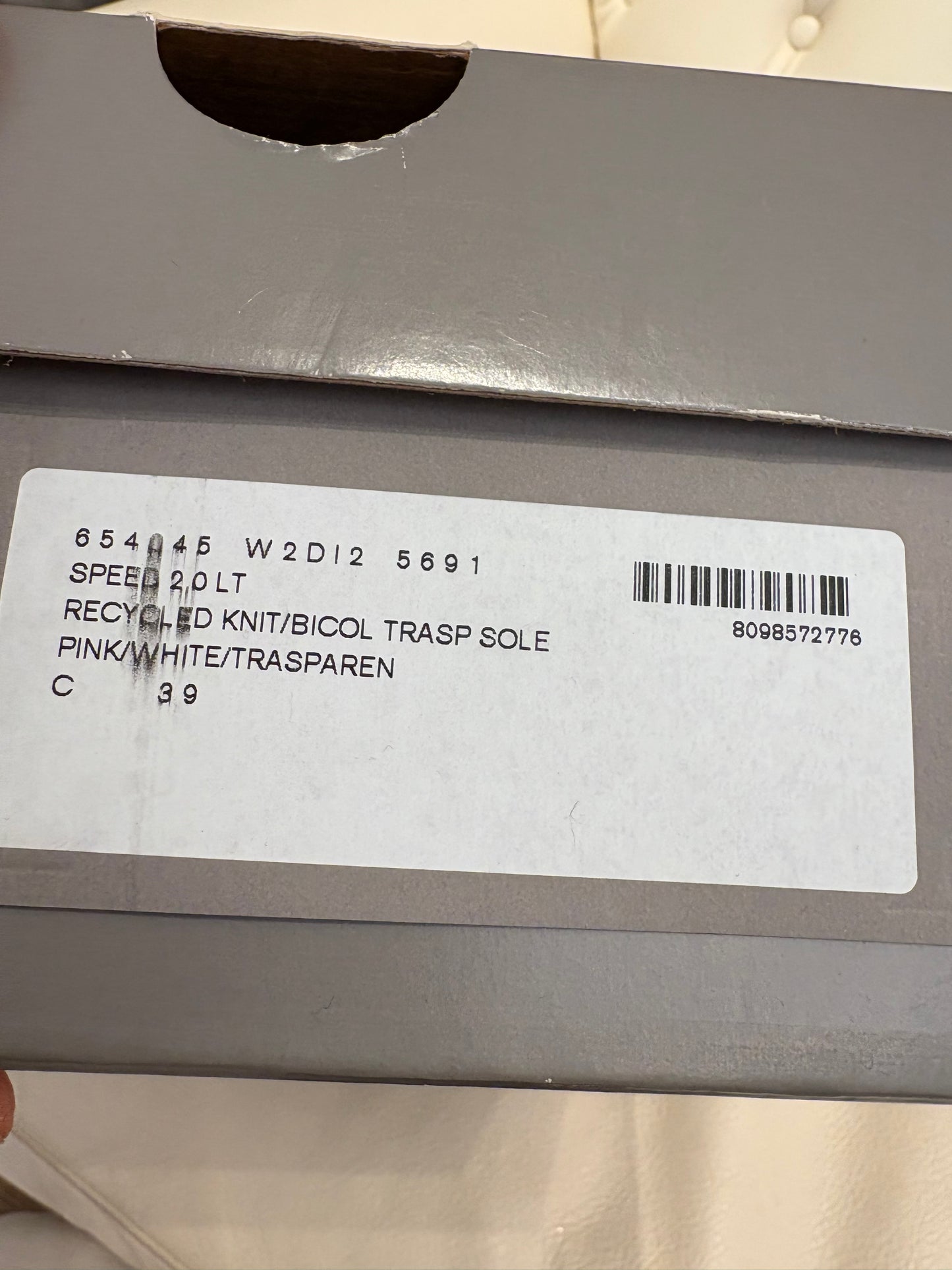 Balenciaga Speed 2.0 rosa bianco 39