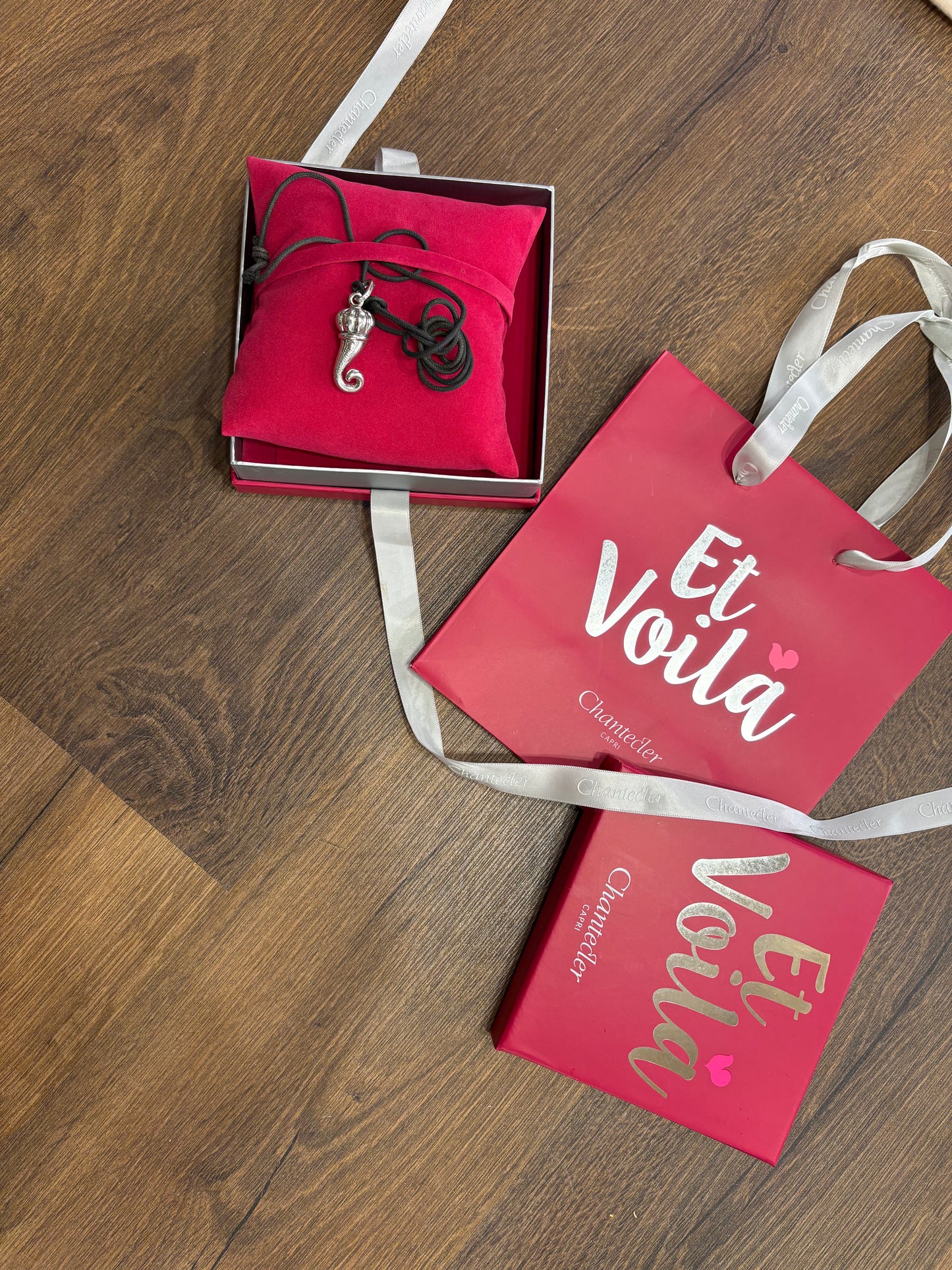 Chantecler Et Voilà Corno maxi in argento