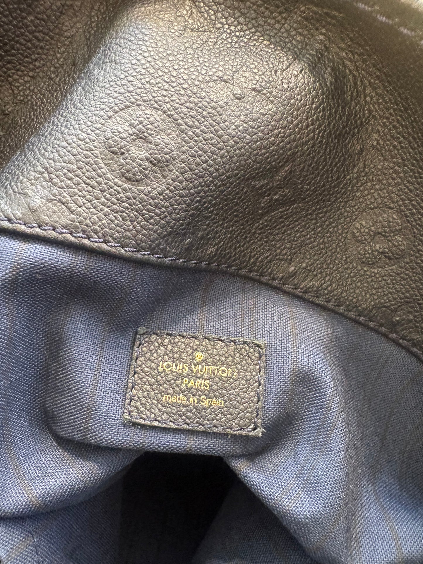 Louis Vuitton Artsy gm in pelle blu notte/midnight blue