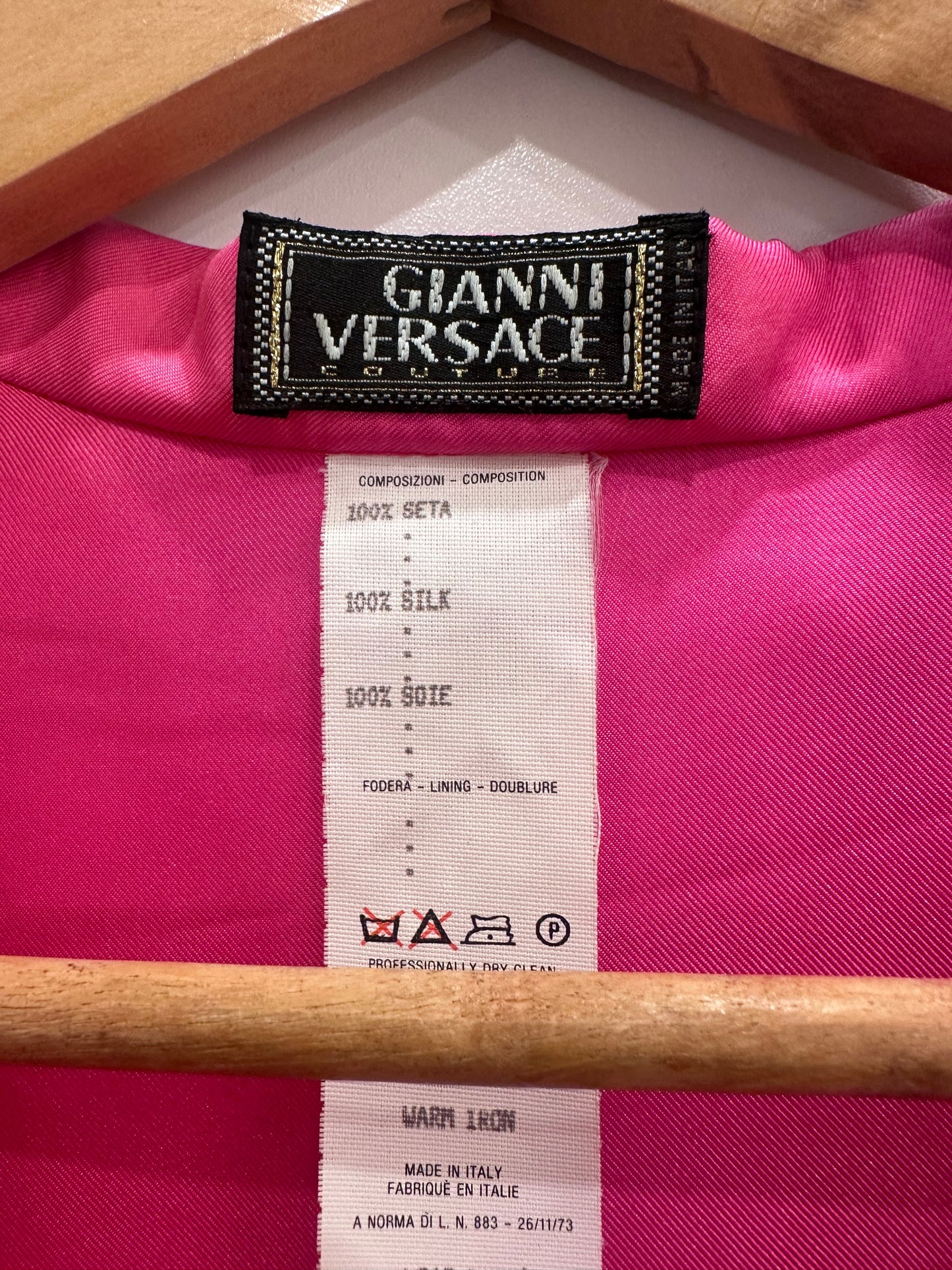 Gianni Versace camicia fluo seta