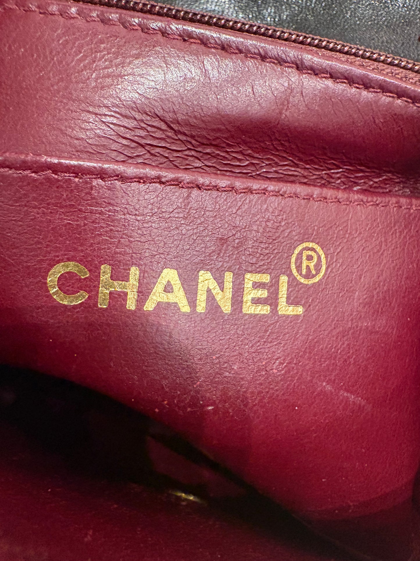 Chanel mini bag in pelle matelasse ‘ nero