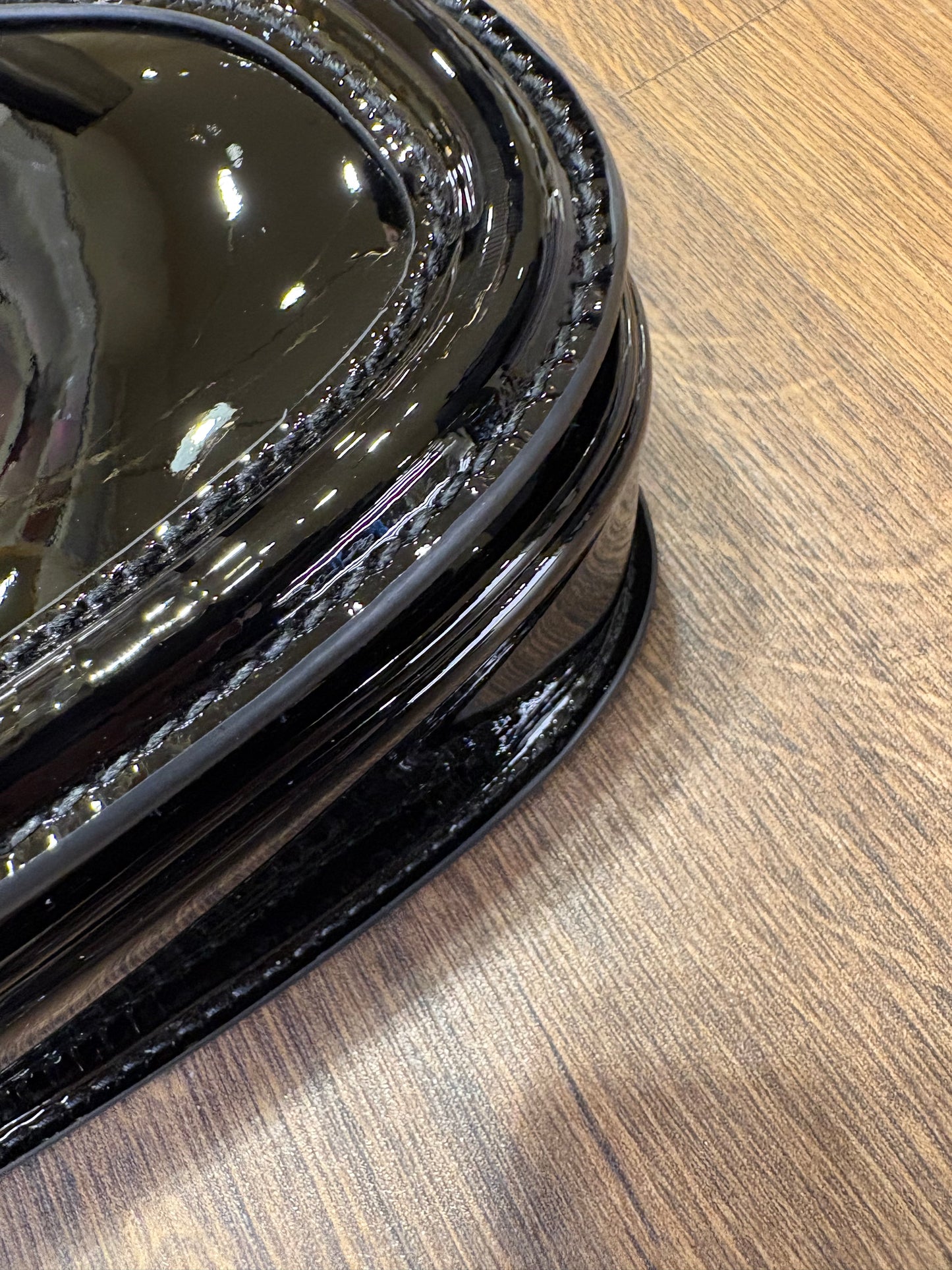 Gucci Blondie borsa in pelle verniciata nera nuova