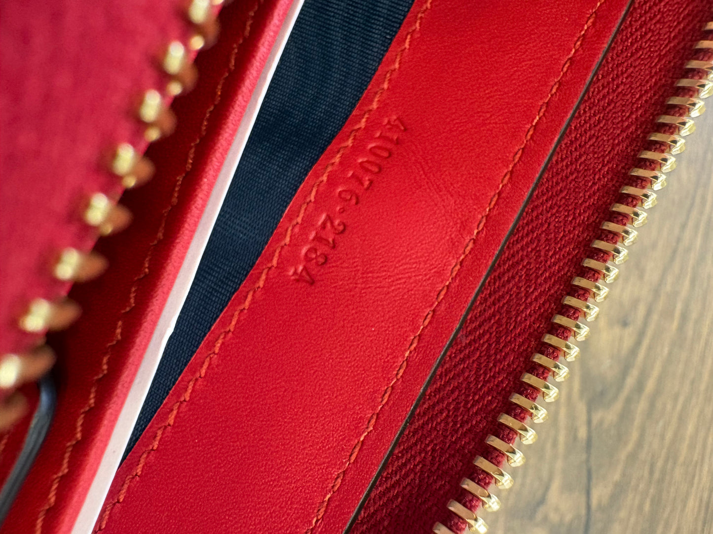 Gucci Portafoglio Continental GG Blooms con cerniera perimetrale