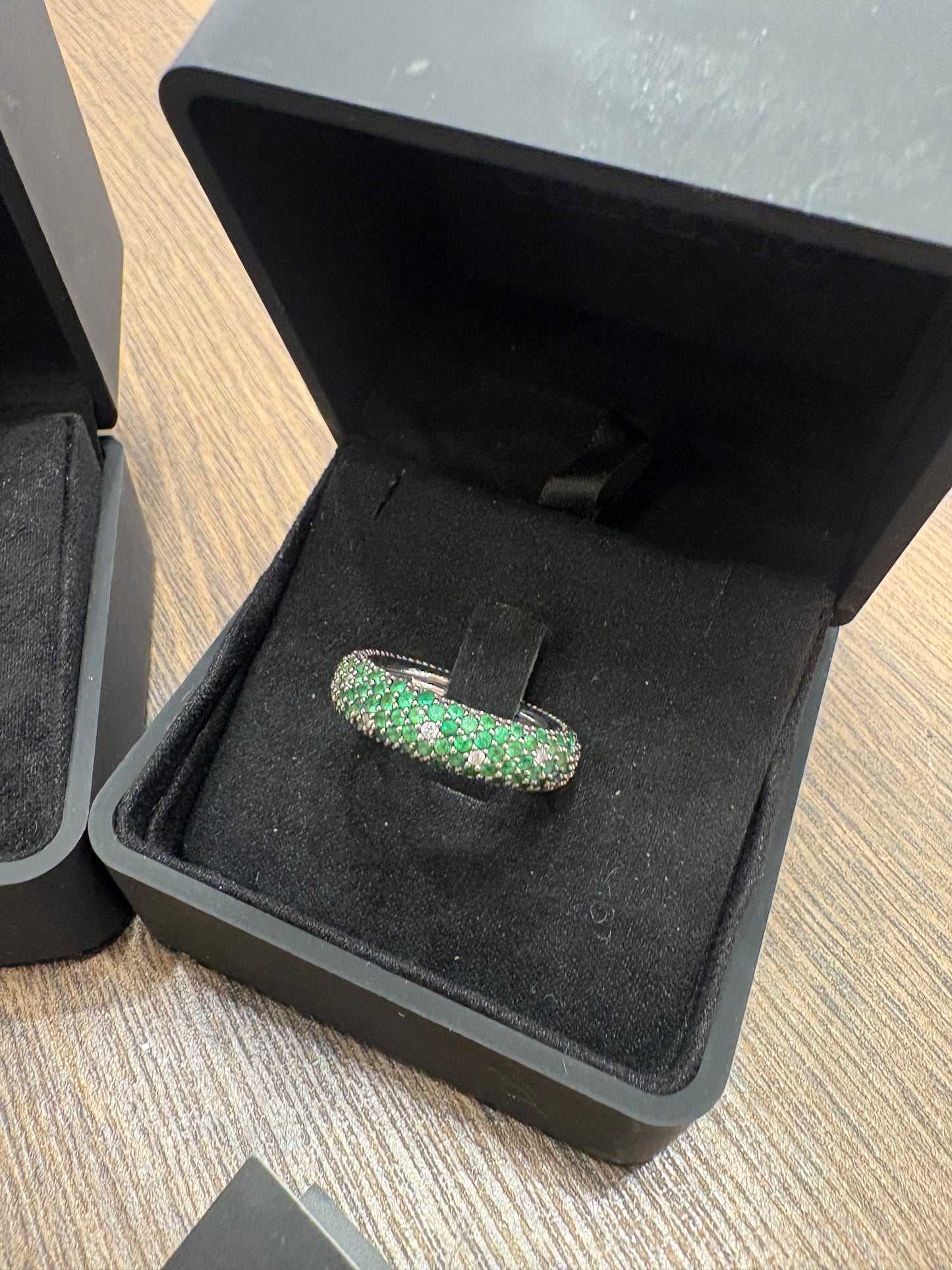 Chimento anello in oro collezione Star diamanti e tzavorite