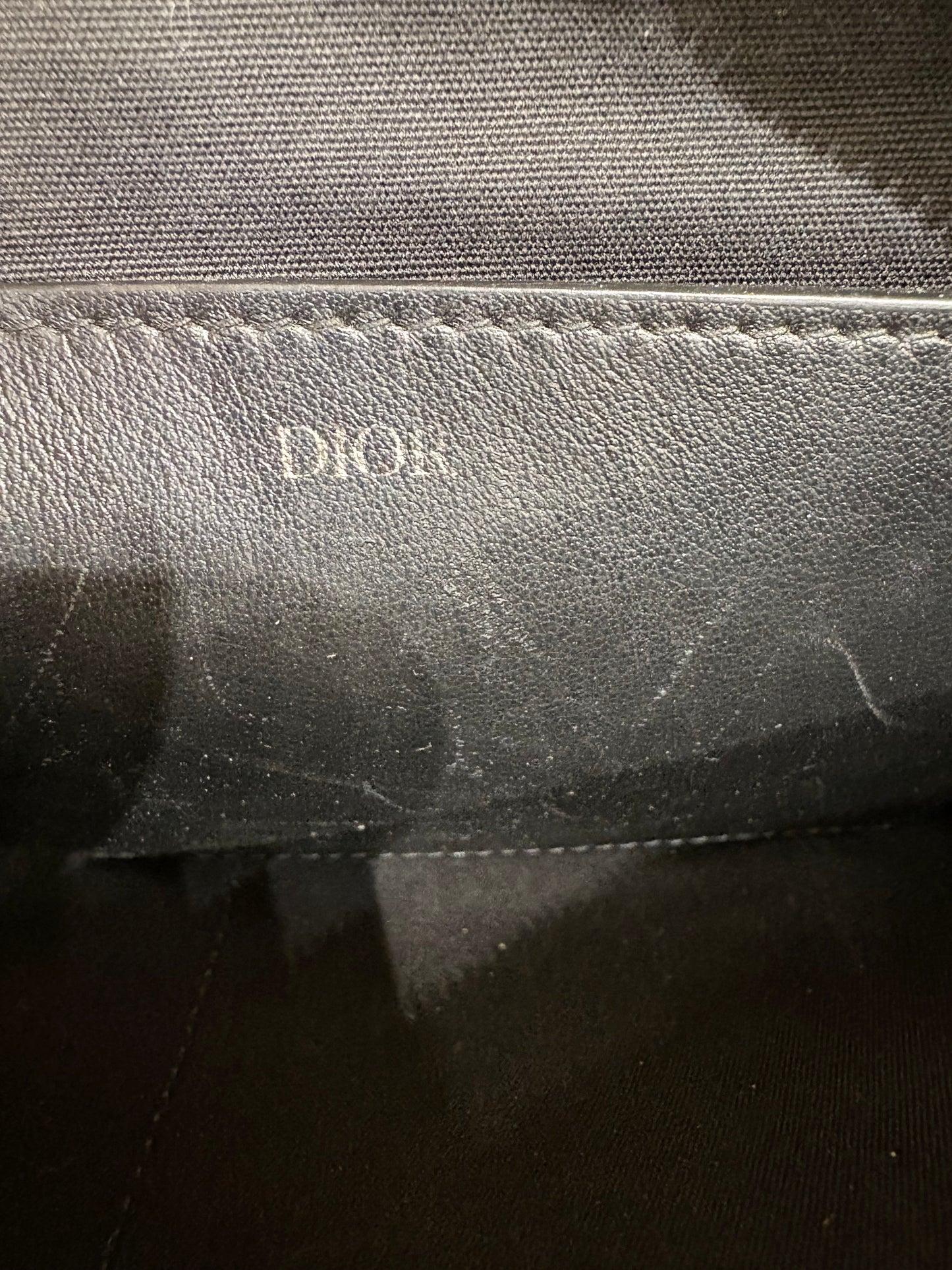 Pochette A5 Dior in Jacquard Dior Oblique Blu e Beige