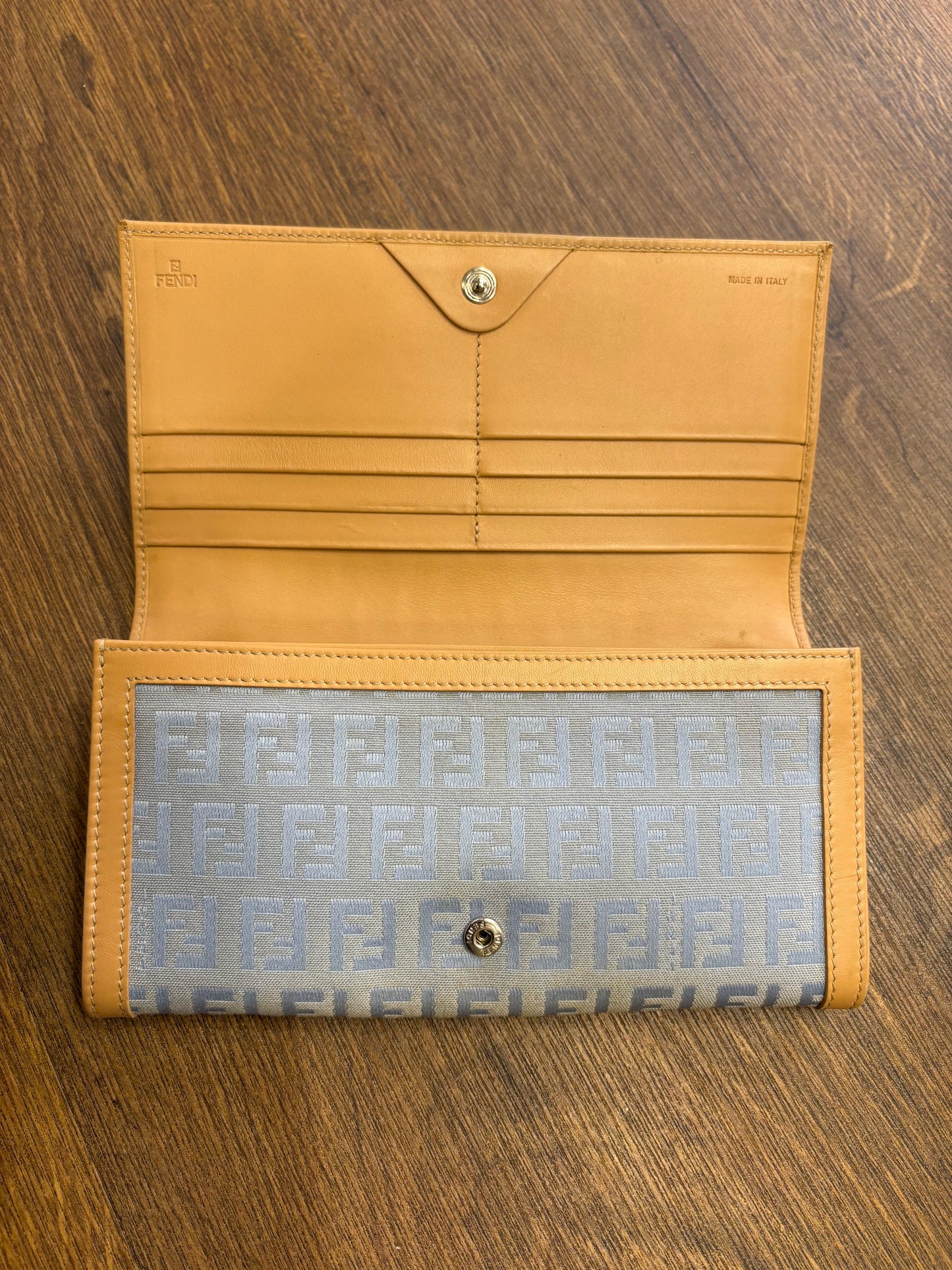Fendi portafoglio tela zucca  vintage ( nuovo )