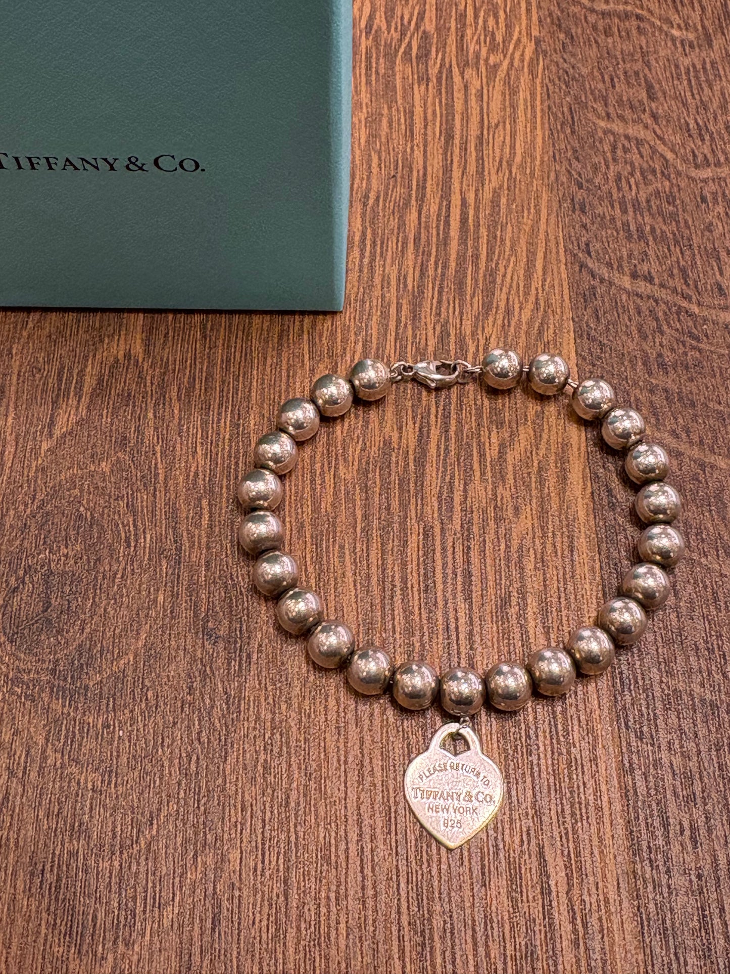 Tiffany &Co. Bracciale Heart Tag in argento, 8 mm ( 19 cm)