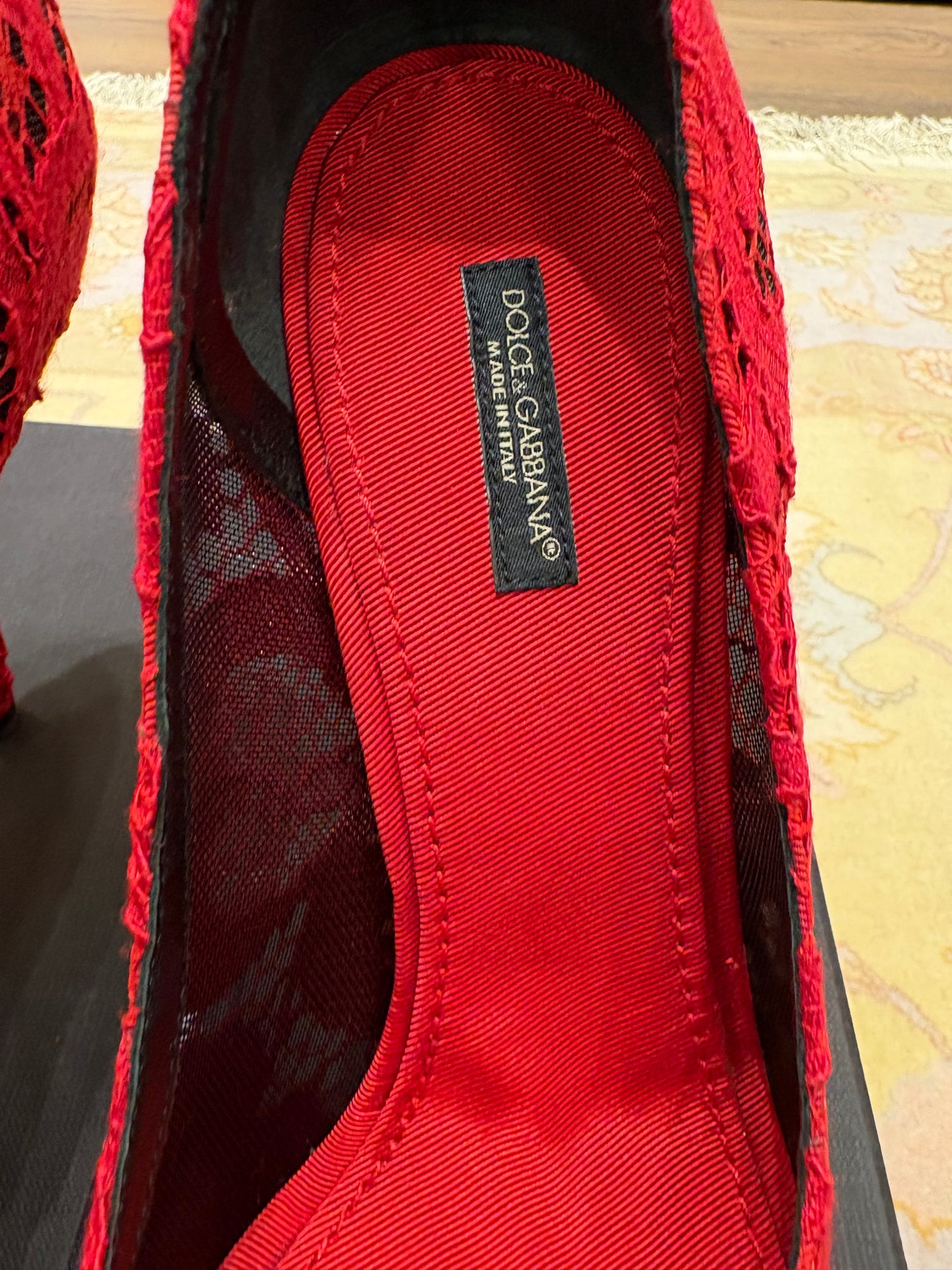 Dolce Gabbana décolleté in pizzo 38.5