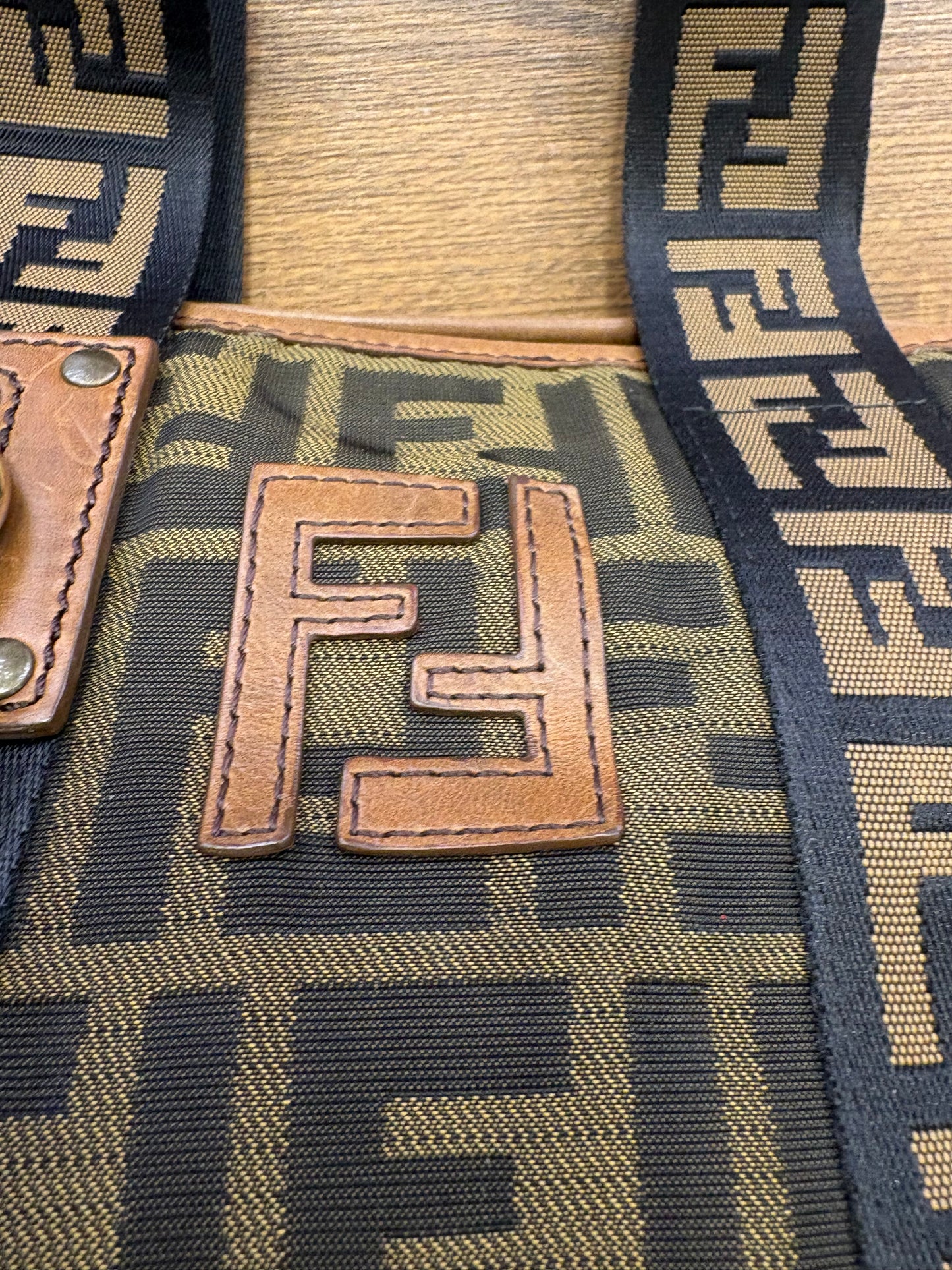 Fendi Vintage Mini Shopper FF Zucca con Lucchetto