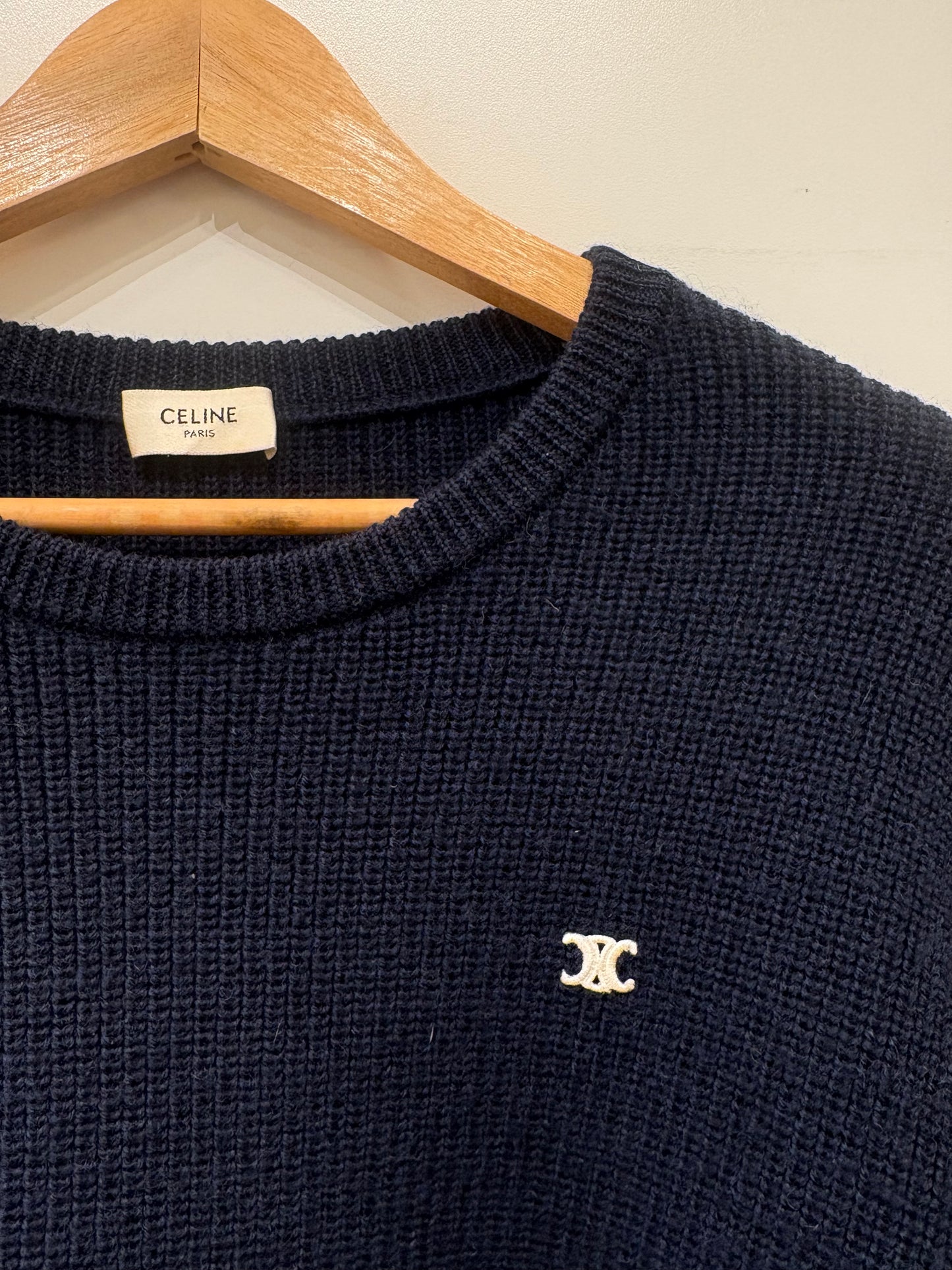 Celine maglione lana  blu