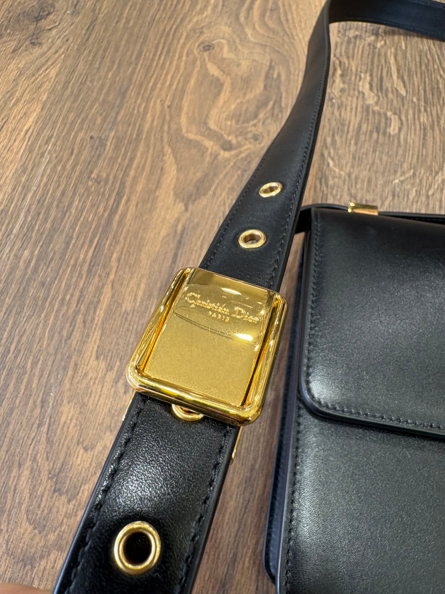 Dior borsa 30 Montaigne vitello nero