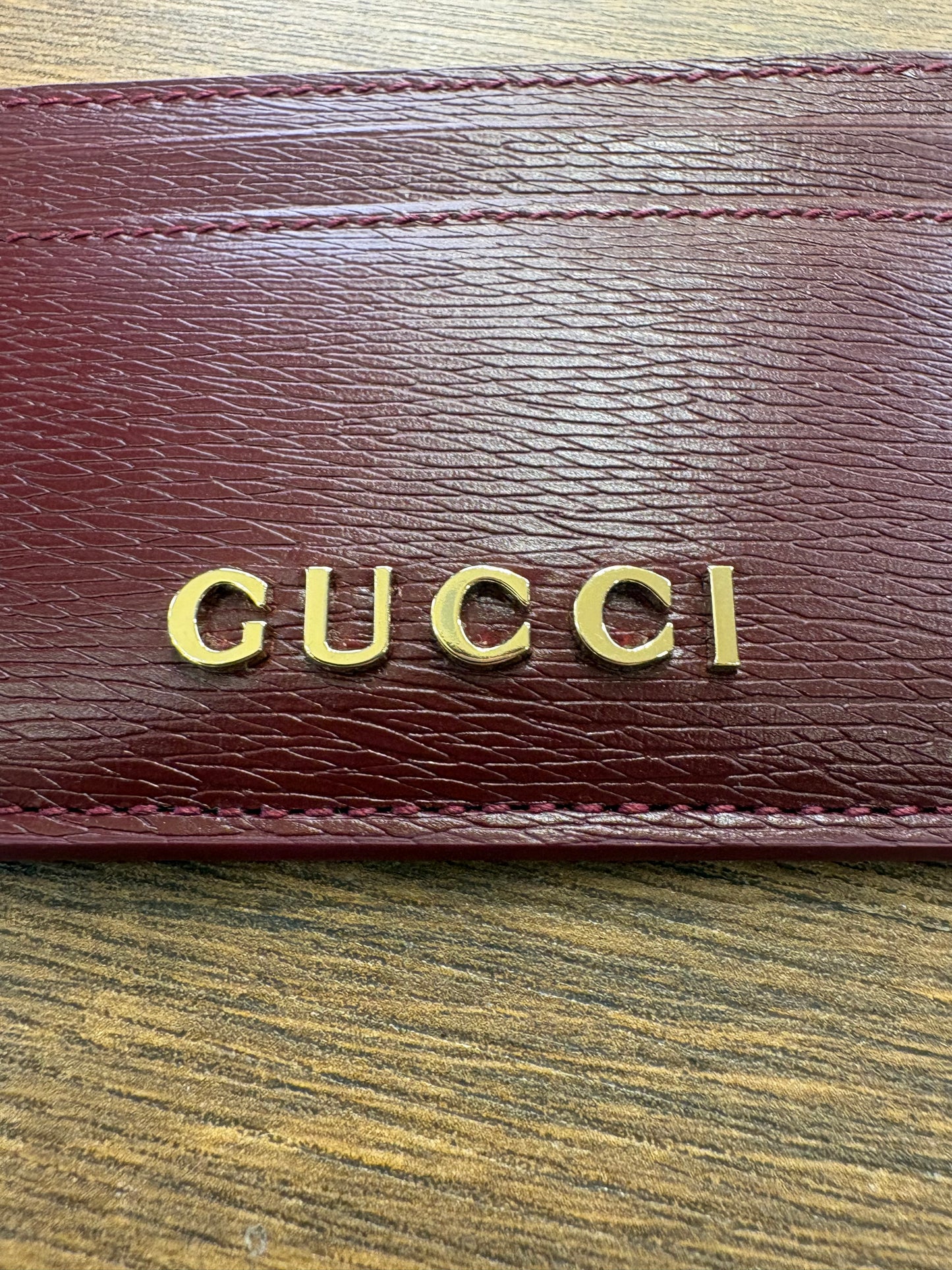 Gucci porta carte in pelle . Nuovo