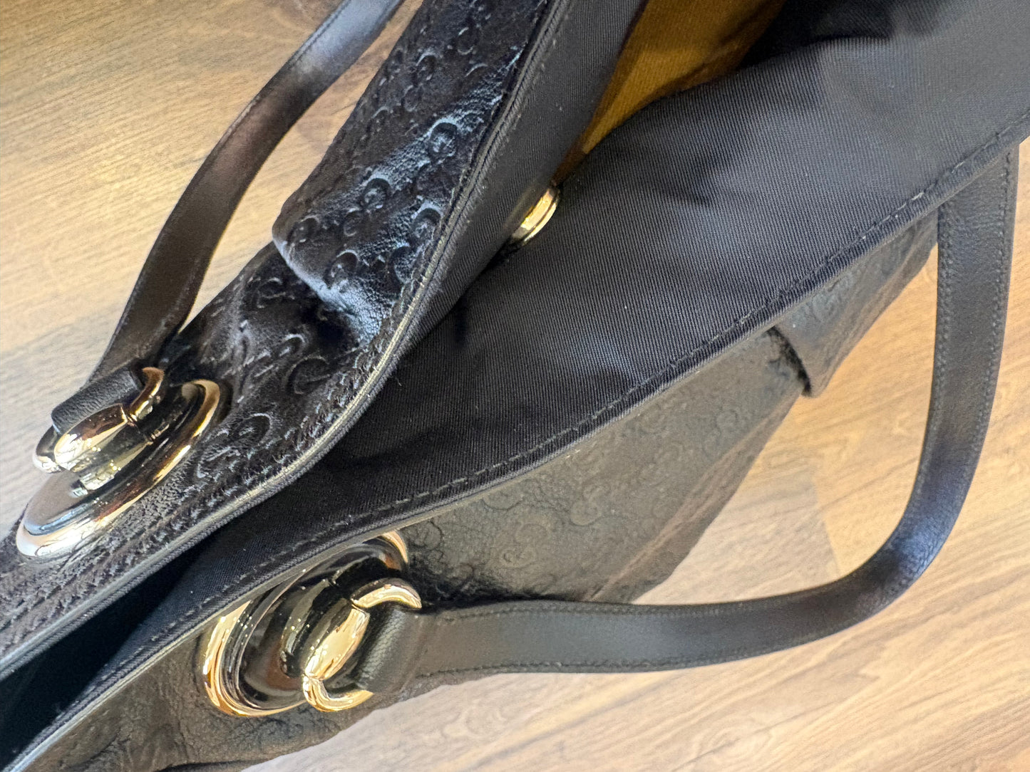 Gucci Full Moon borsa  a spalla in pelle Guccissima