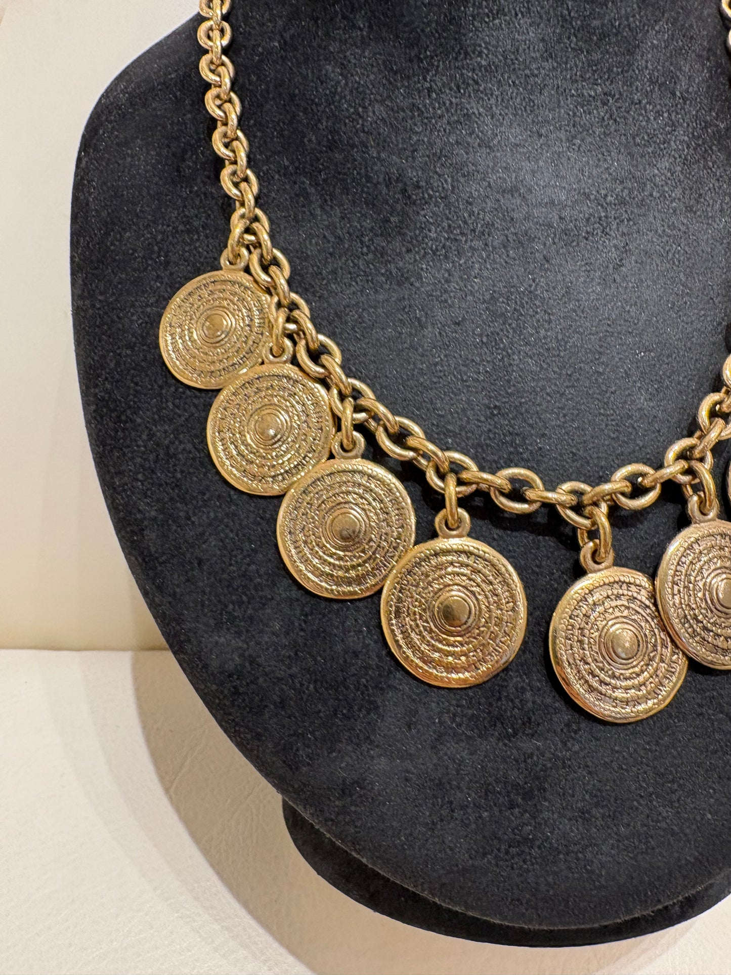 Yves Saint Laurent collana monete vintage