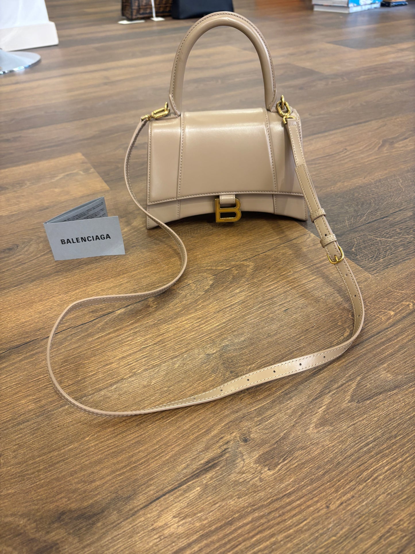 Balenciaga Hourglass Small: The Beige Heritage