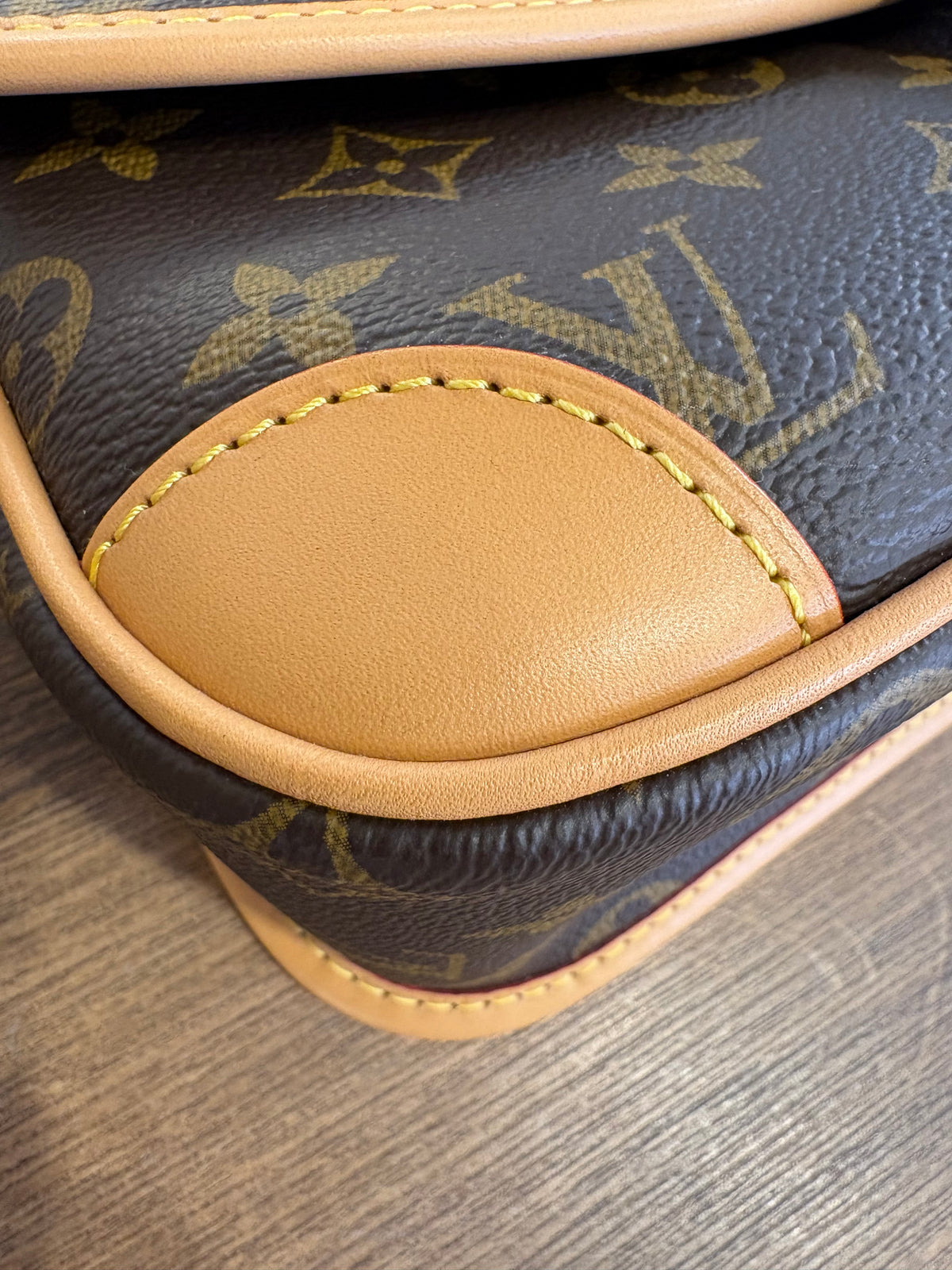 Louis Vuitton Borsa Messenger Diane PM in Tela Monogram con Tracolla Jacquard. Nuovo