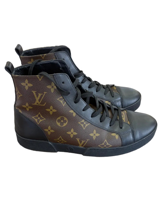 Sneaker  Louis Vuitton Match-Up in Tela Monogram e Pelle di Vitello Nera Tg. 6 Uomo