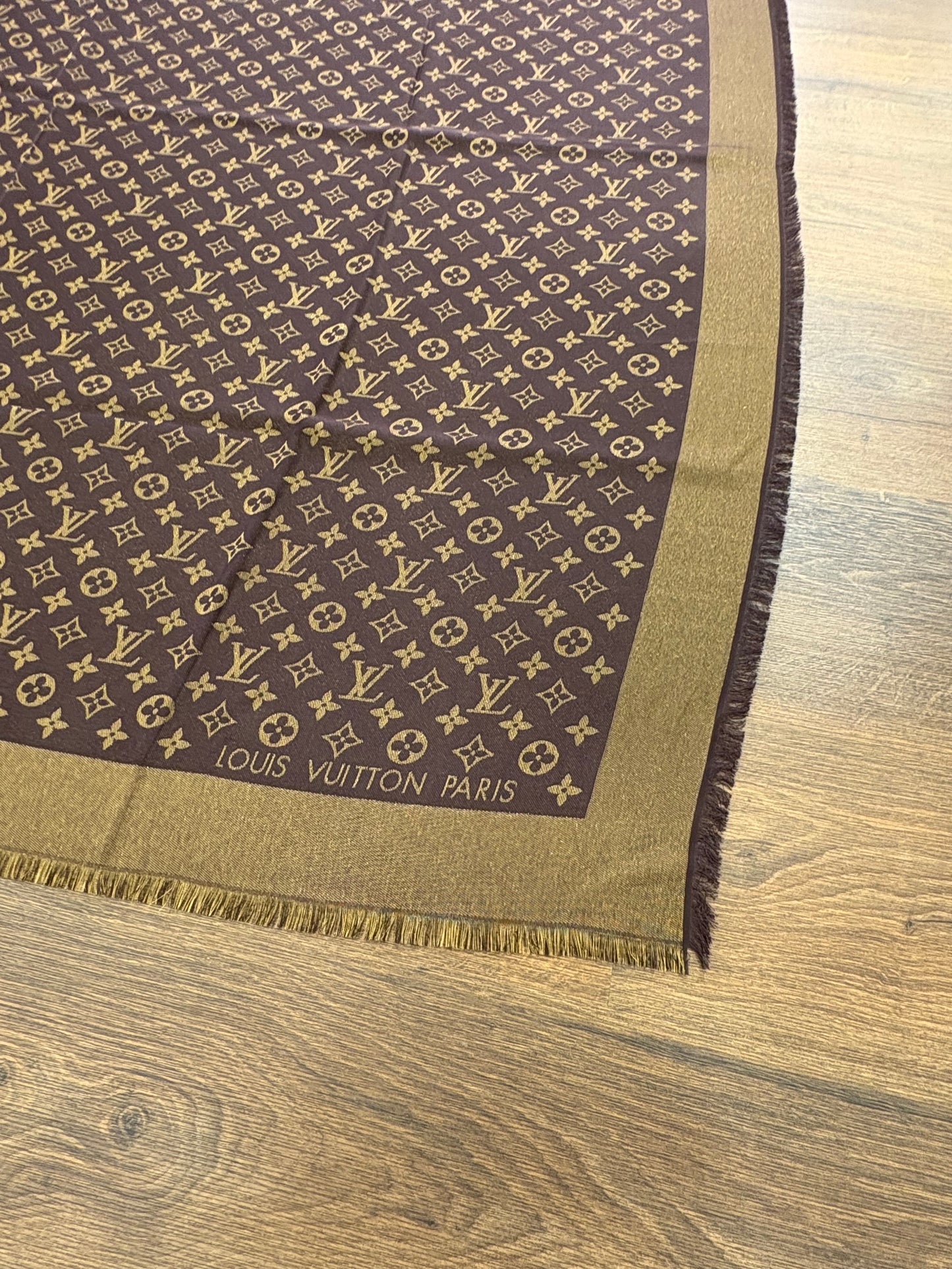 Louis Vuitton scialle Shine moro/bronzo . Nuovo