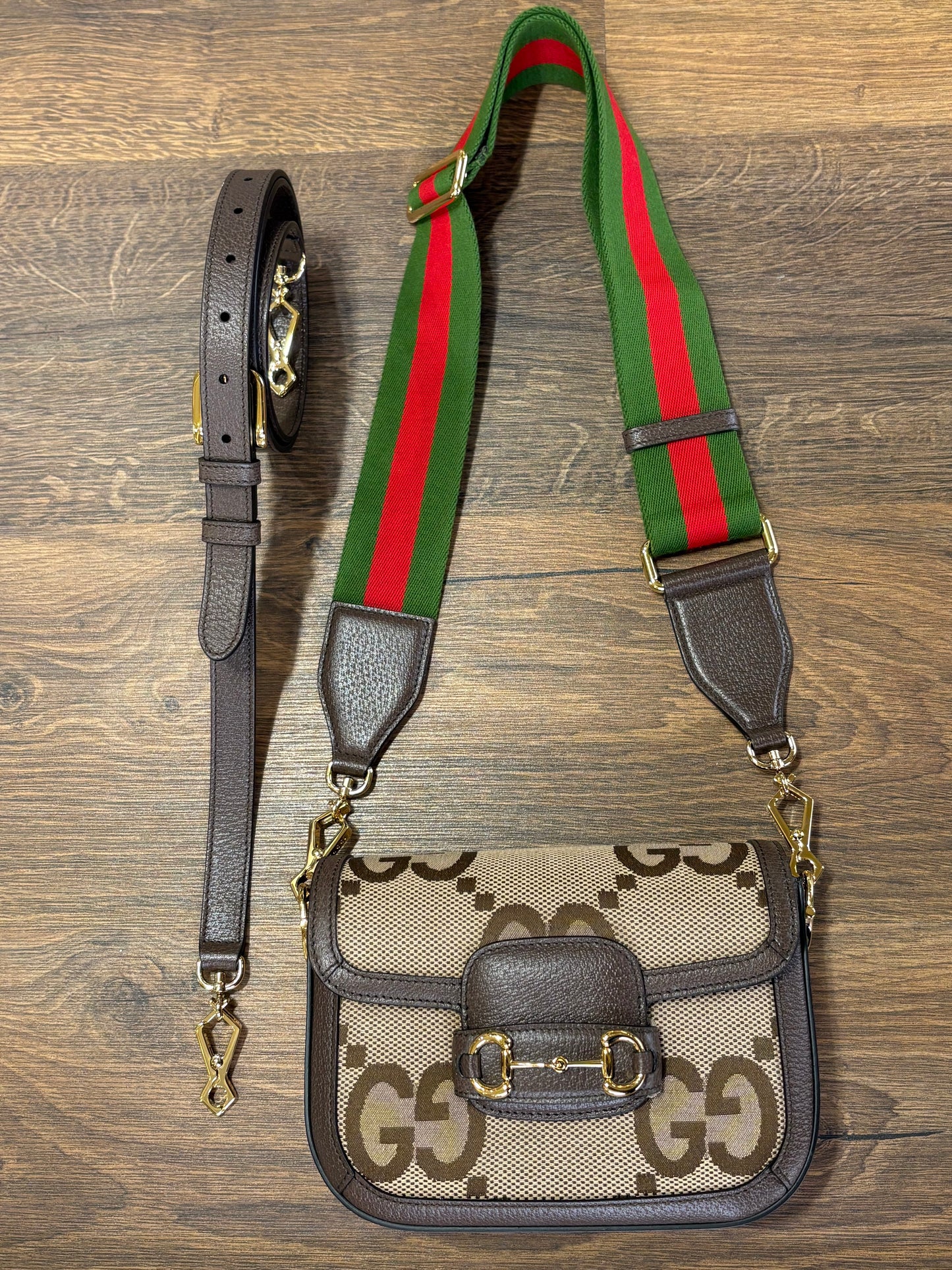 Gucci Horsebit 1955 Jumbo GG nuova