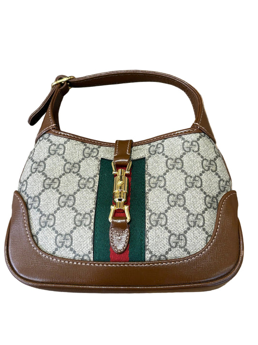 Gucci mini Jackie in tela GG e pelle con tracolla