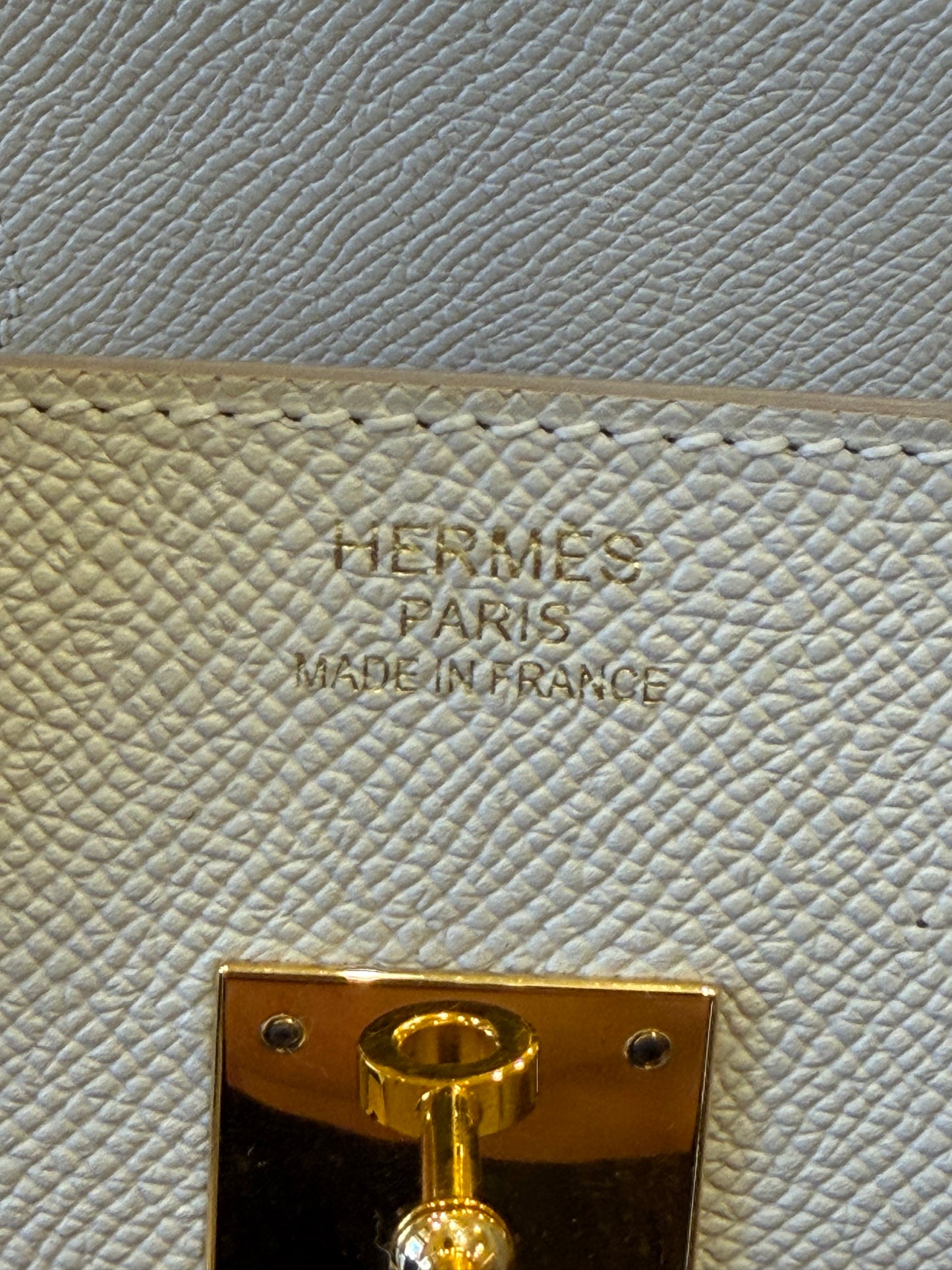Hermès Birkin 35 colore Craie hardware  gold