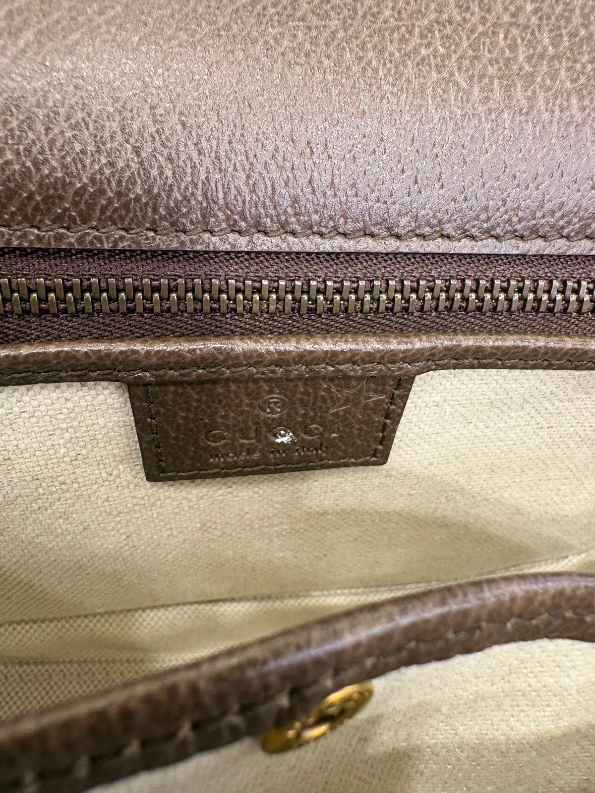 Gucci Borsa a mano Gucci Bamboo 1947 mini in tela Jumbo GG e pelle marrone. Nuovo
