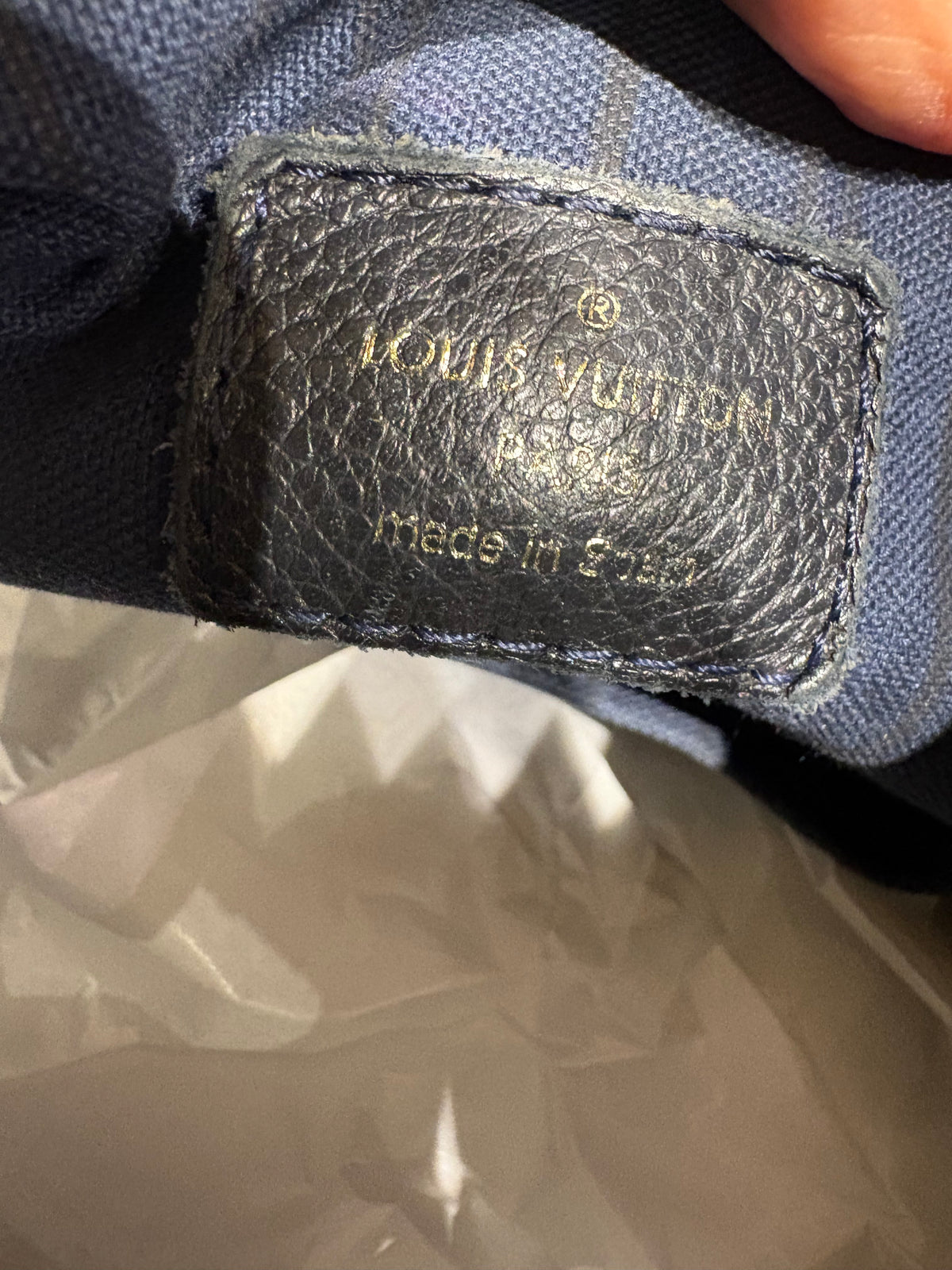 Louis Vuitton Artsy gm in pelle blu notte/midnight blue