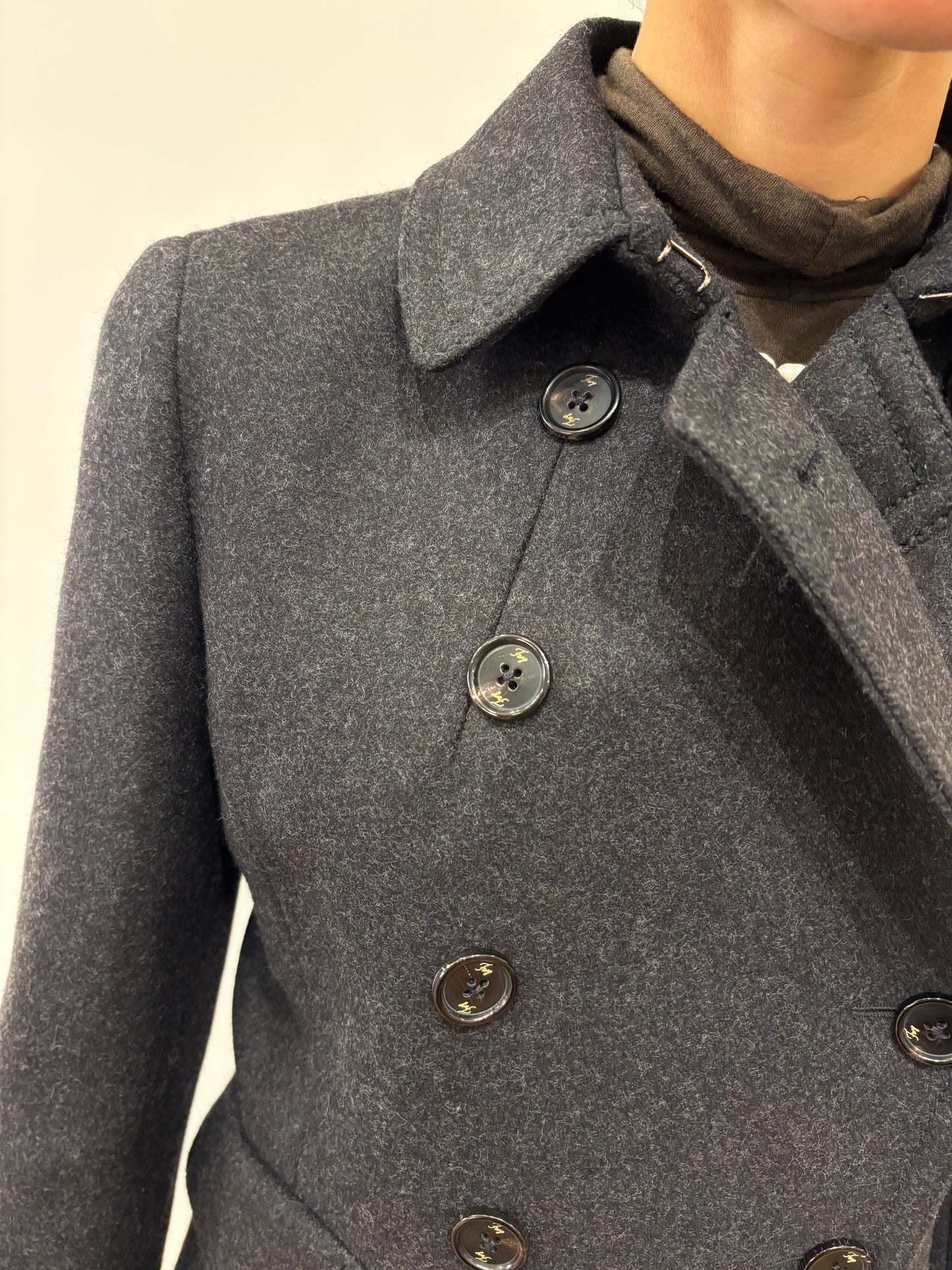 Fay cappottino pura lana antracite 40 nuovo