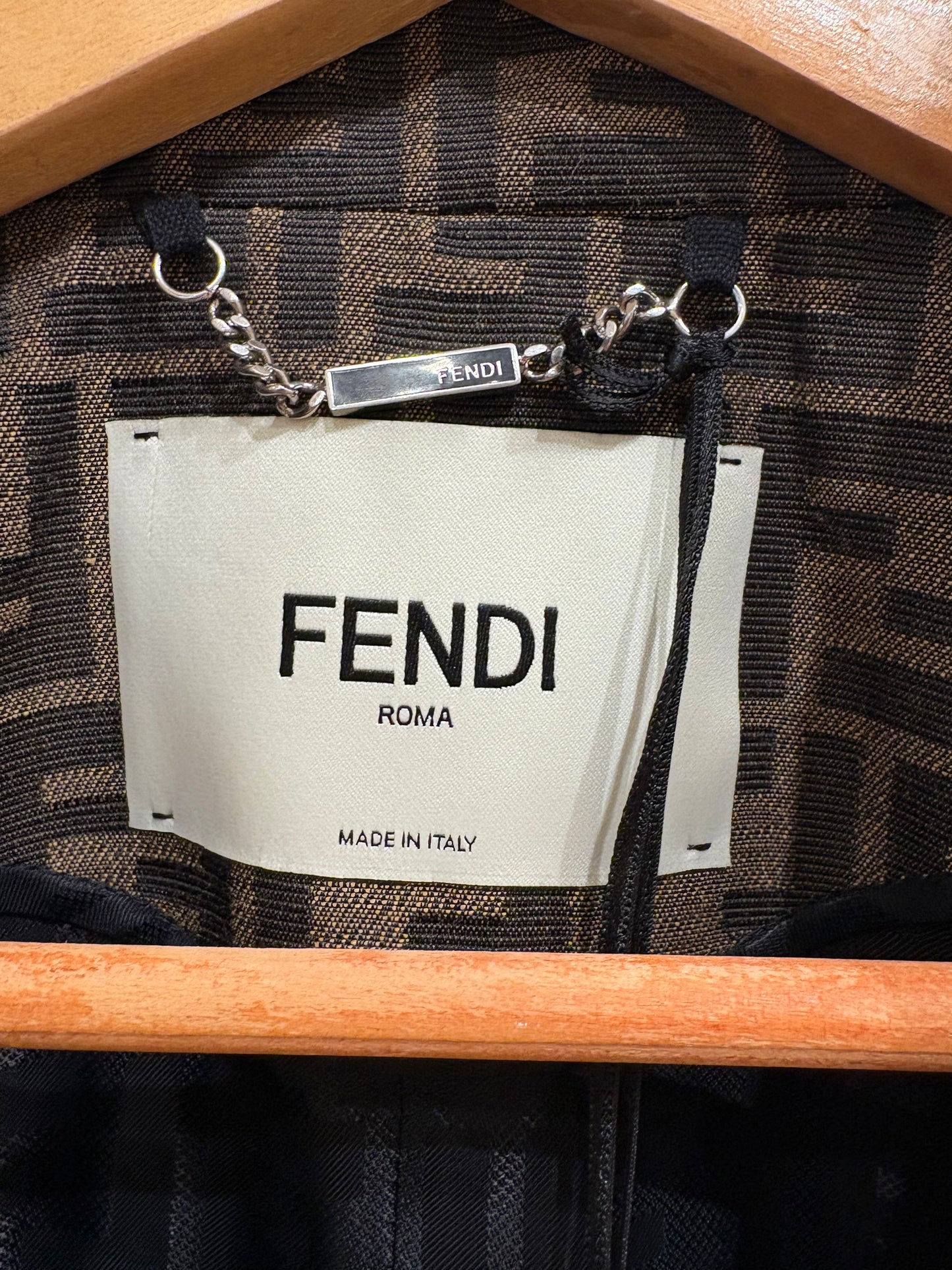 Fendi giacca con cristalli