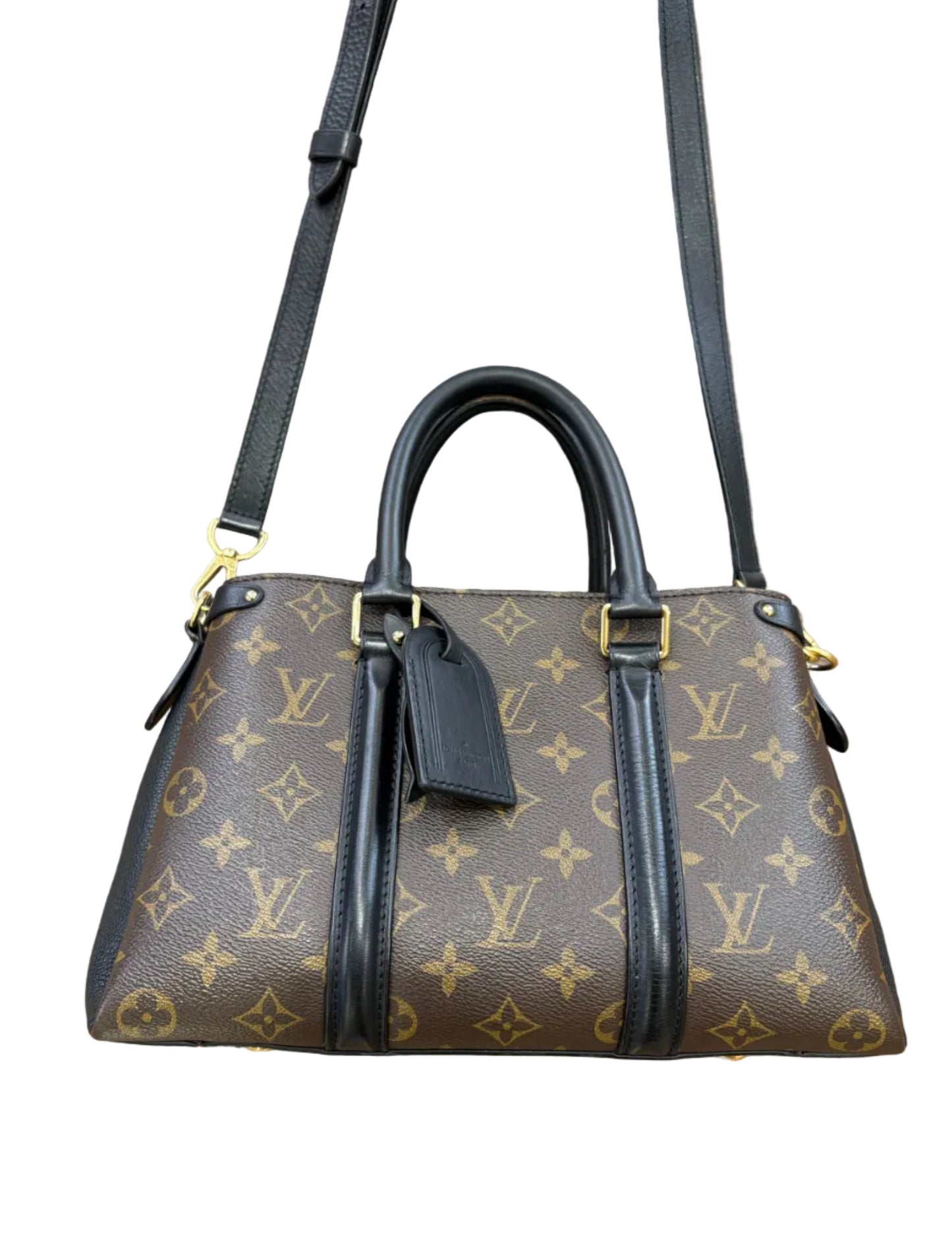Borsa a Mano Louis Vuitton Soufflot BB Monogram Noir