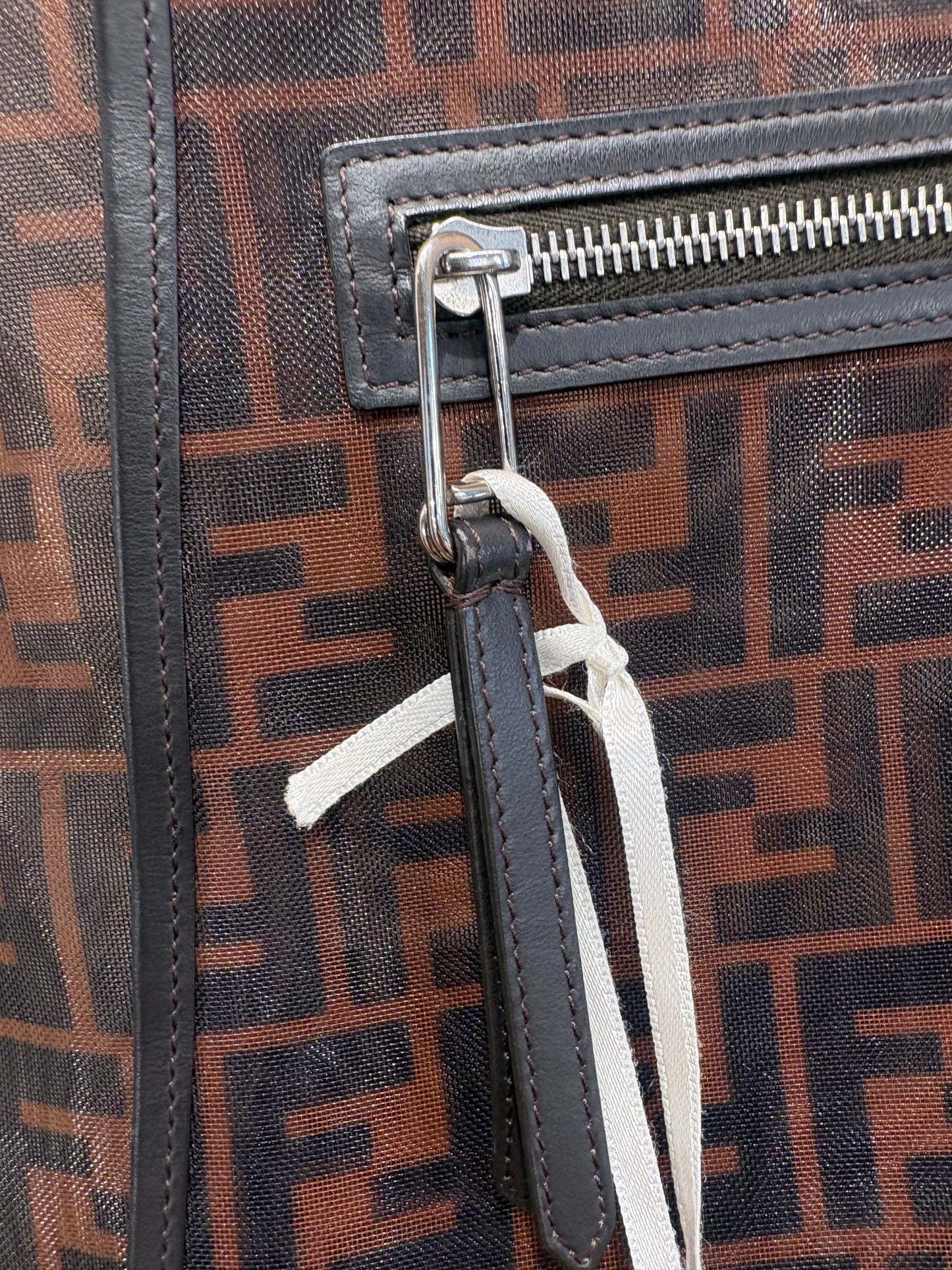 Fendi Runaway Mesh Shopper Tote Bag