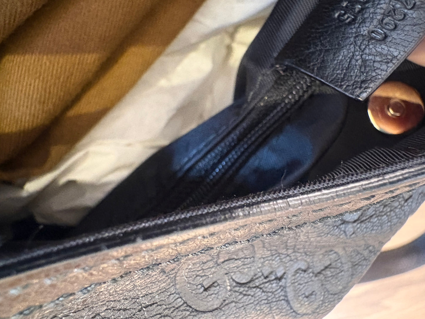 Gucci Full Moon borsa  a spalla in pelle Guccissima