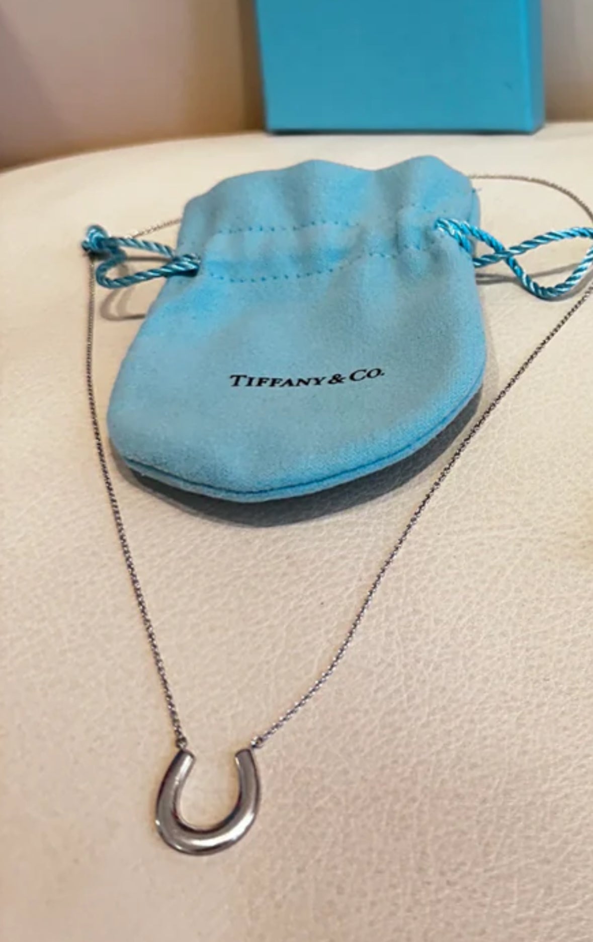 Tiffany & Co. Collana in argento e ciondolo ferro di cavallo