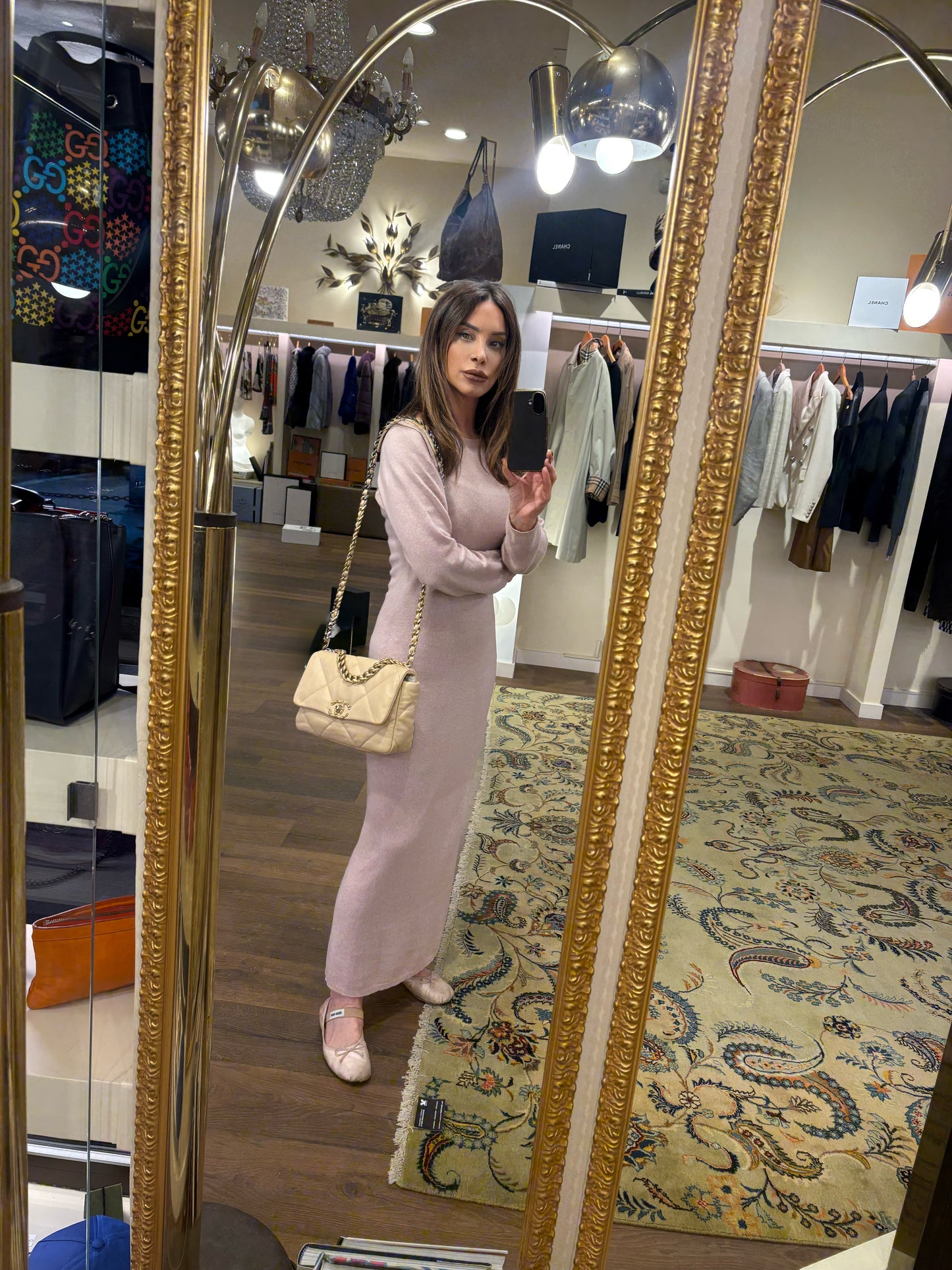 Borsa Chanel 19 Small – Pelle di Agnello Beige con Hardware Mixed Metal