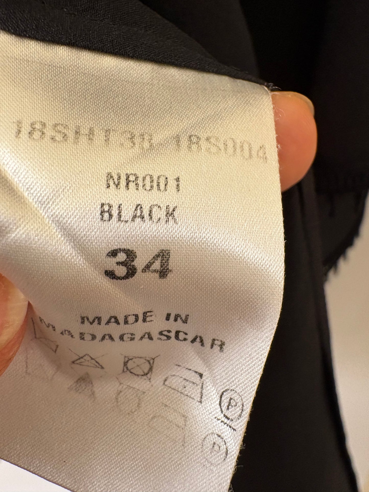 Chloe’ blusa in seta volants maniche ampie